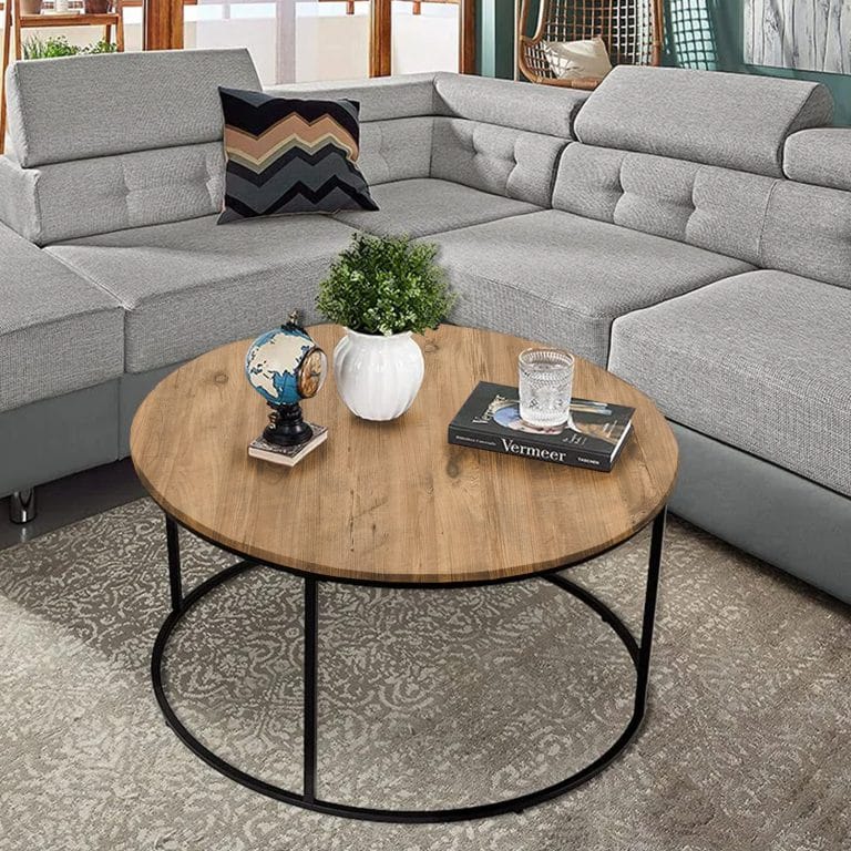 Dekoratif Yuvarlak Orta Sehpa Mobilya 5251-1