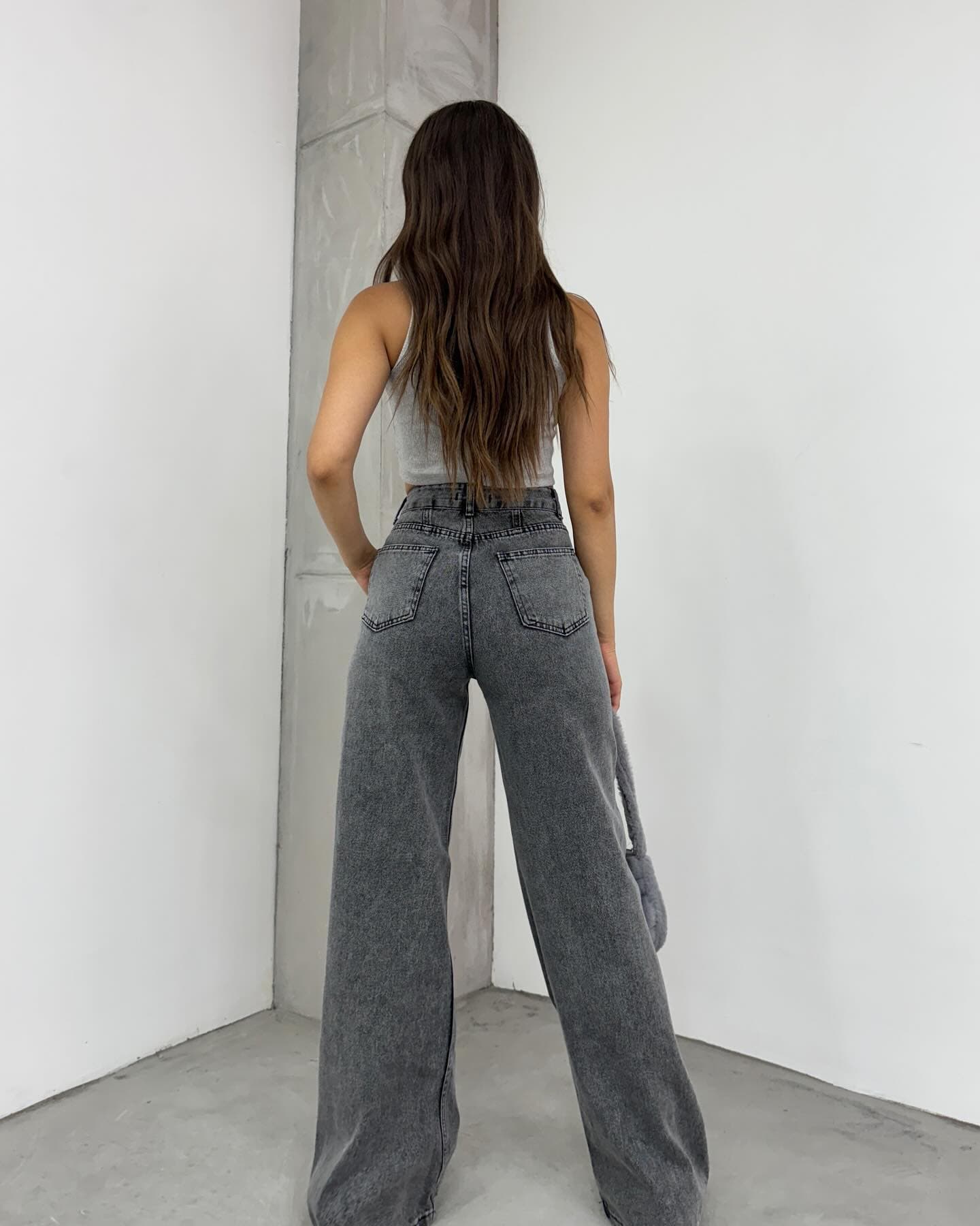 Vovikon KN Kalp Nakışlı Kar Siyah Kadın Boyfriend Bol Paça Jean Pantolon Vovikon KN Kalp Nakışlı Kar Siyah Kadın Boyfriend Bol Paça Jean Pantolon - Görsel 4