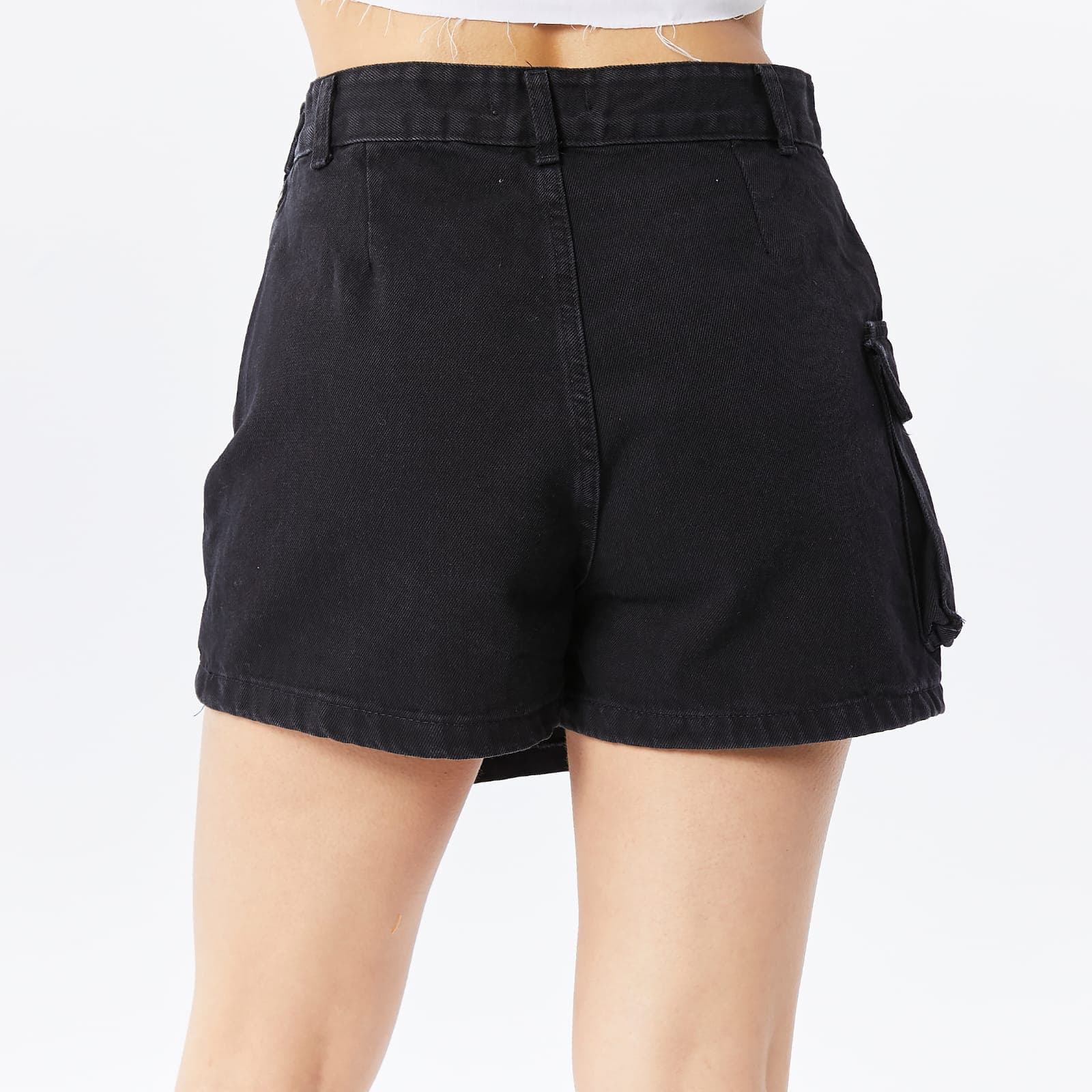 Vovikon KN Kargo Cepli Tek Körük Siyah Denim Kadın Şort Etek Vovikon KN Kargo Cepli Tek Körük Siyah Denim Kadın Şort Etek - Görsel 5