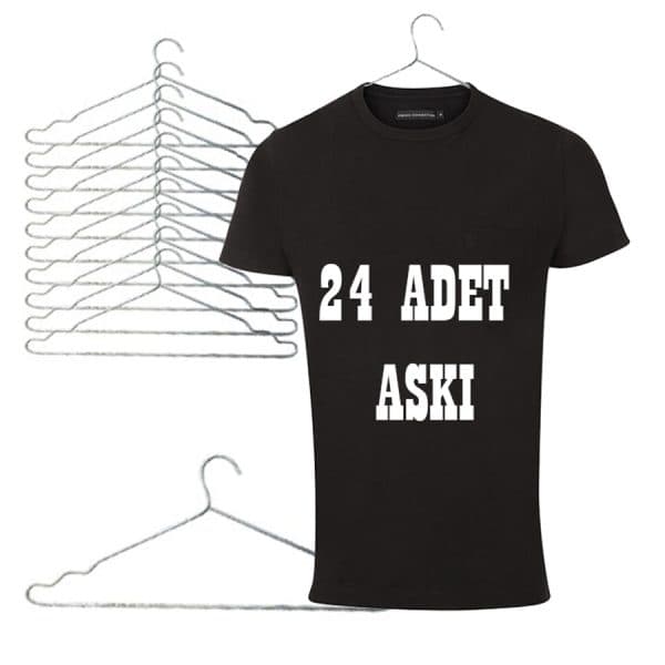 Metal 24lü Elbise Kıyafet Askısı 6066 Metal 24lü Elbise Kıyafet Askısı 6066 - Görsel 2