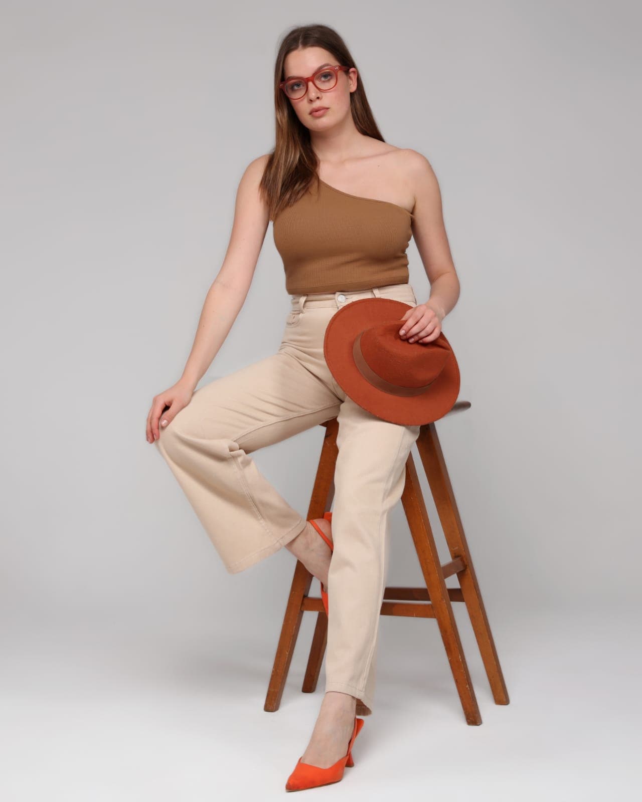 Vovikon KN Bej Gabardin Boyfriend Bol Paça Pantolon Vovikon KN Bej Gabardin Boyfriend Bol Paça Pantolon - Görsel 5