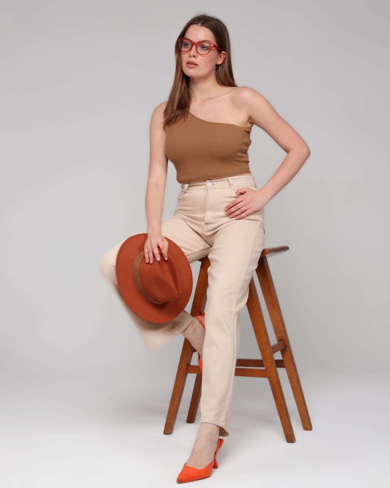 Vovikon KN Bej Gabardin Boyfriend Bol Paça Pantolon Vovikon KN Bej Gabardin Boyfriend Bol Paça Pantolon - Görsel 6