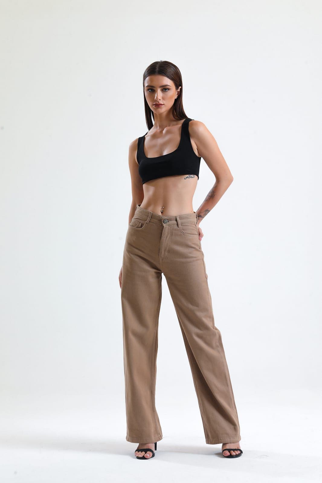 Vovikon KN Vizon Gabardin Boyfriend Bol Paça Pantolon Vovikon KN Vizon Gabardin Boyfriend Bol Paça Pantolon - Görsel 4