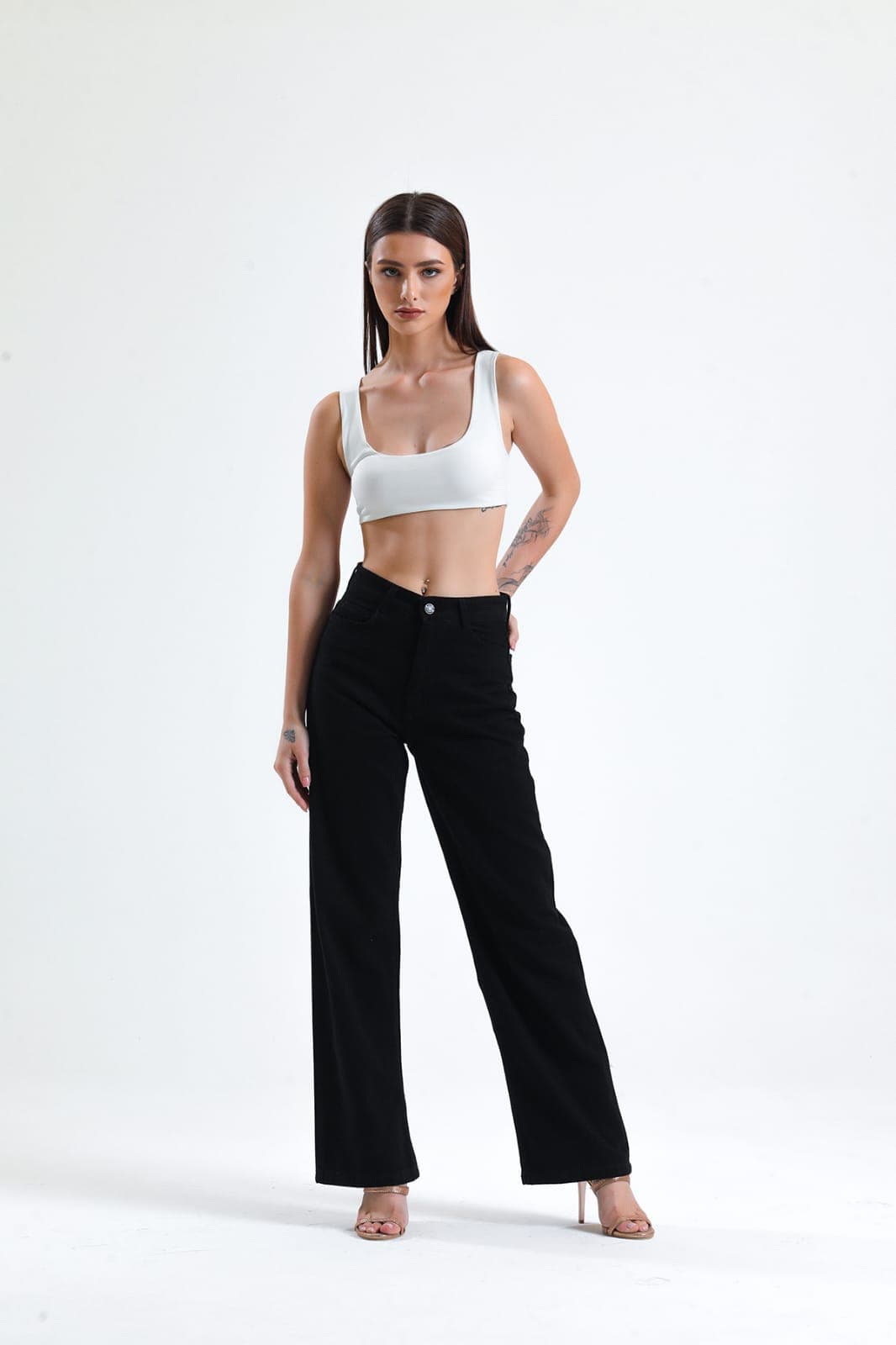 Vovikon KN Kahve Gabardin Boyfriend Bol Paça Pantolon Vovikon KN Kahve Gabardin Boyfriend Bol Paça Pantolon - Görsel 1