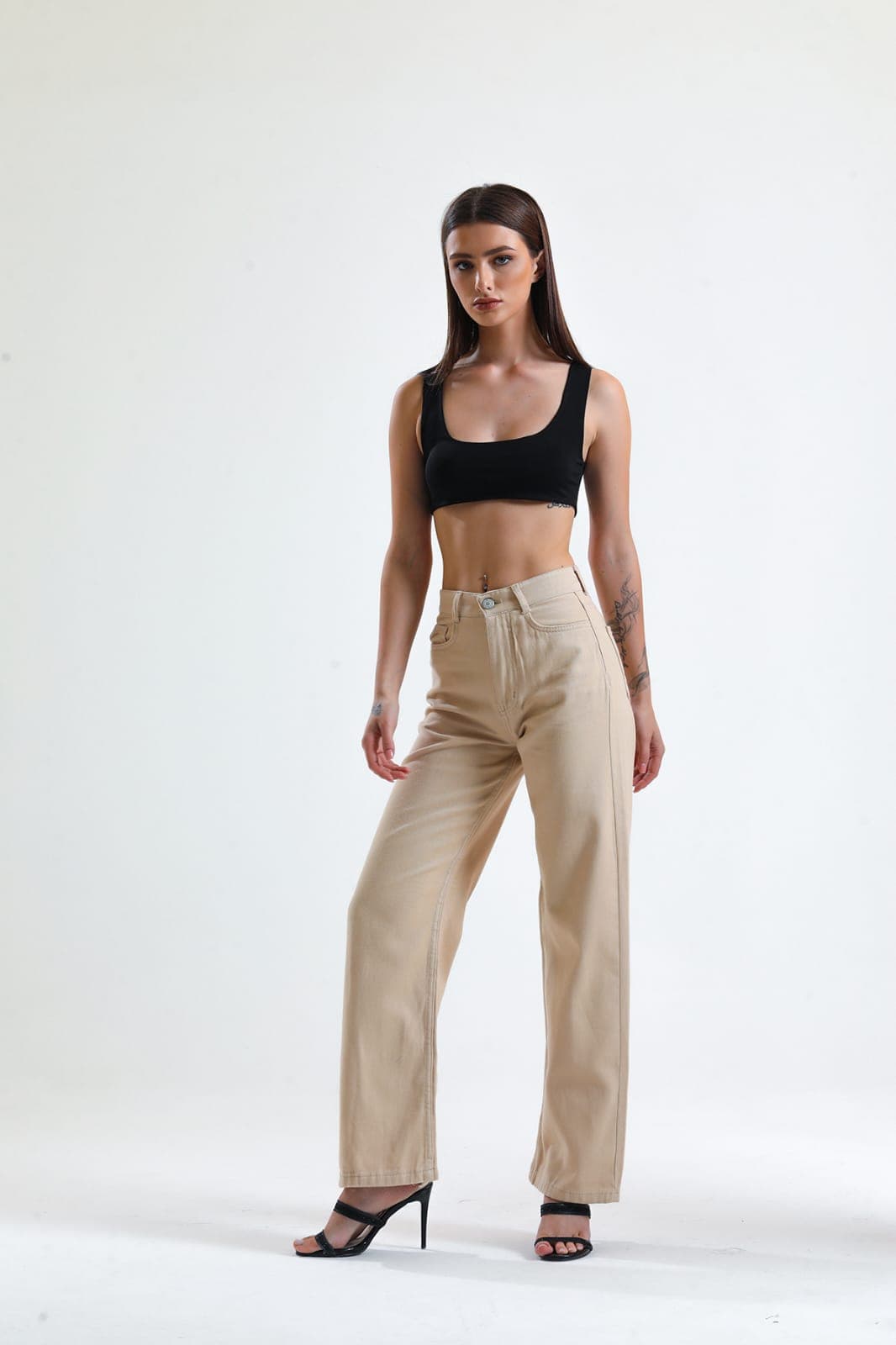 Vovikon KN Taş Gabardin Boyfriend Bol Paça Pantolon Vovikon KN Taş Gabardin Boyfriend Bol Paça Pantolon - Görsel 1