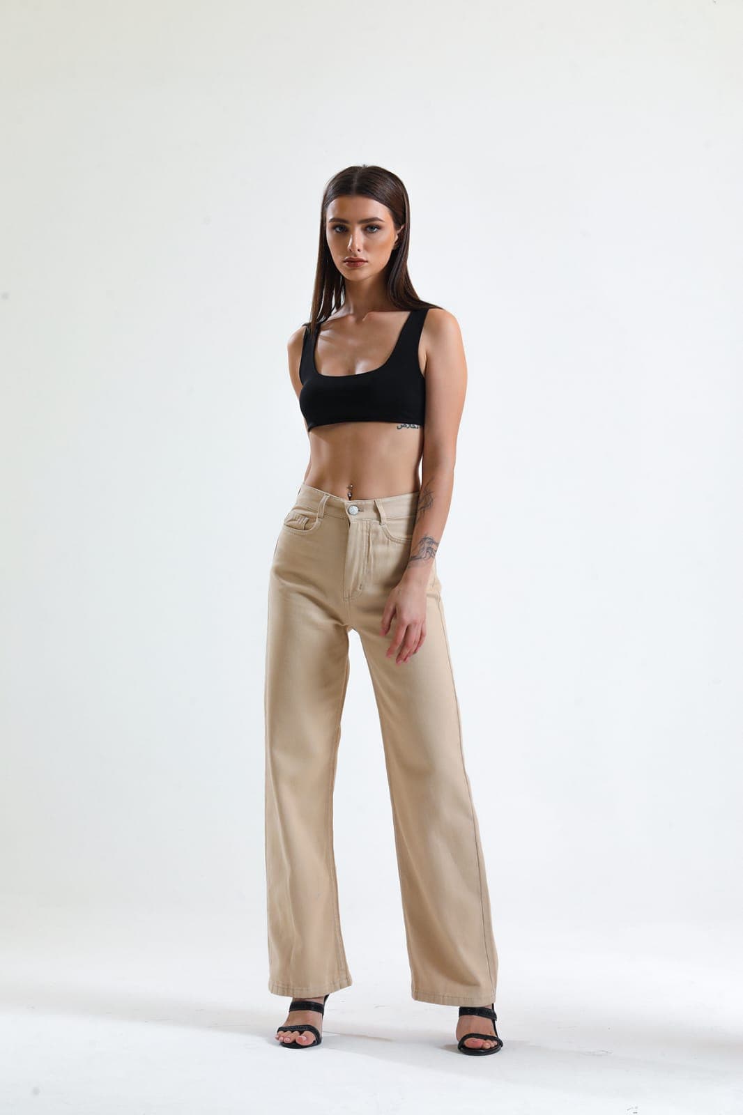 Vovikon KN Taş Gabardin Boyfriend Bol Paça Pantolon Vovikon KN Taş Gabardin Boyfriend Bol Paça Pantolon - Görsel 4