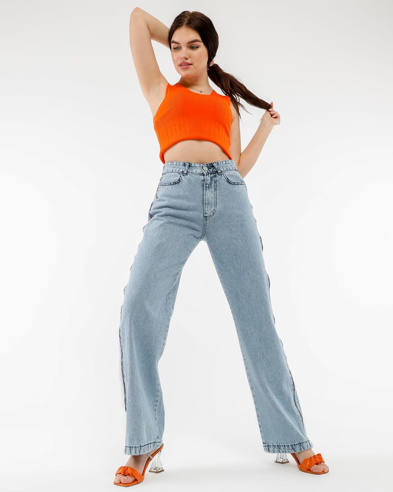 Vovikon KN Yan Fermuarlı Taş Yıkama Kadın Boyfriend Bol Paça Jean Vovikon KN Yan Fermuarlı Taş Yıkama Kadın Boyfriend Bol Paça Jean - Görsel 2