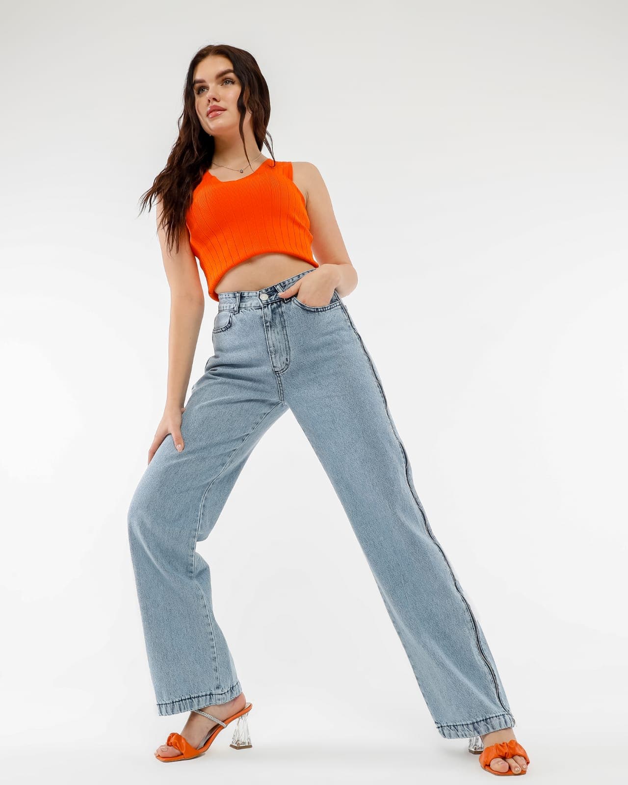 Vovikon KN Yan Fermuarlı Taş Yıkama Kadın Boyfriend Bol Paça Jean Vovikon KN Yan Fermuarlı Taş Yıkama Kadın Boyfriend Bol Paça Jean - Görsel 3