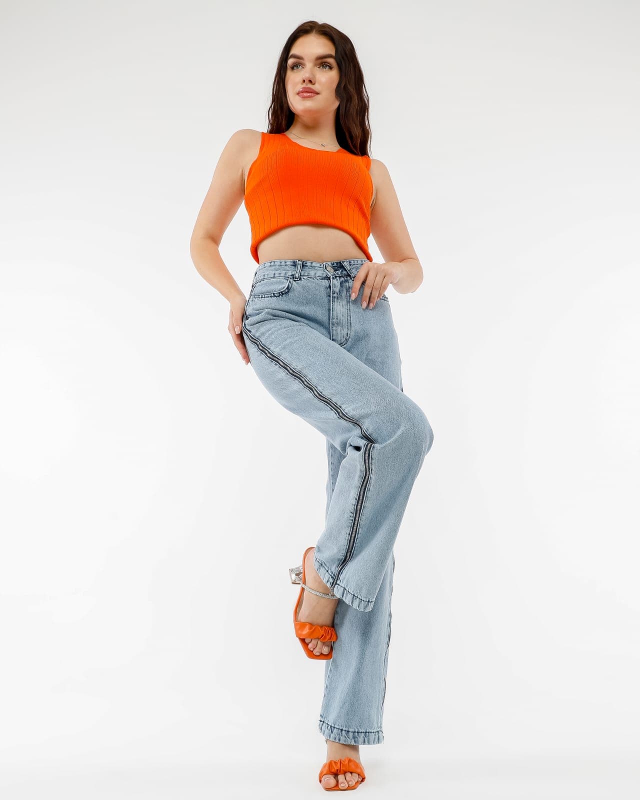 Vovikon KN Yan Fermuarlı Taş Yıkama Kadın Boyfriend Bol Paça Jean Vovikon KN Yan Fermuarlı Taş Yıkama Kadın Boyfriend Bol Paça Jean - Görsel 4