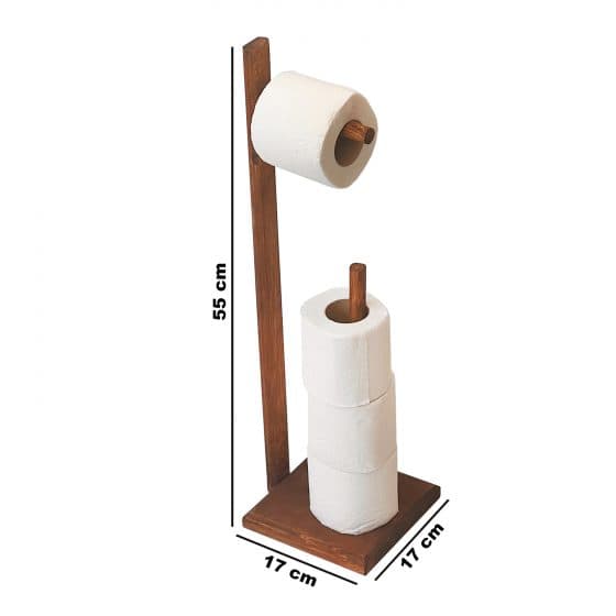 Wc Kağıtlık Tuvalet Kağıtlığı Ahşap Banyo 3025 Wc Kağıtlık Tuvalet Kağıtlığı Ahşap Banyo 3025 - Görsel 3