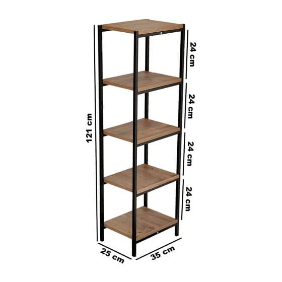 Kitaplık 5 Katlı Çok Amaçlı Dolap Raf 5248