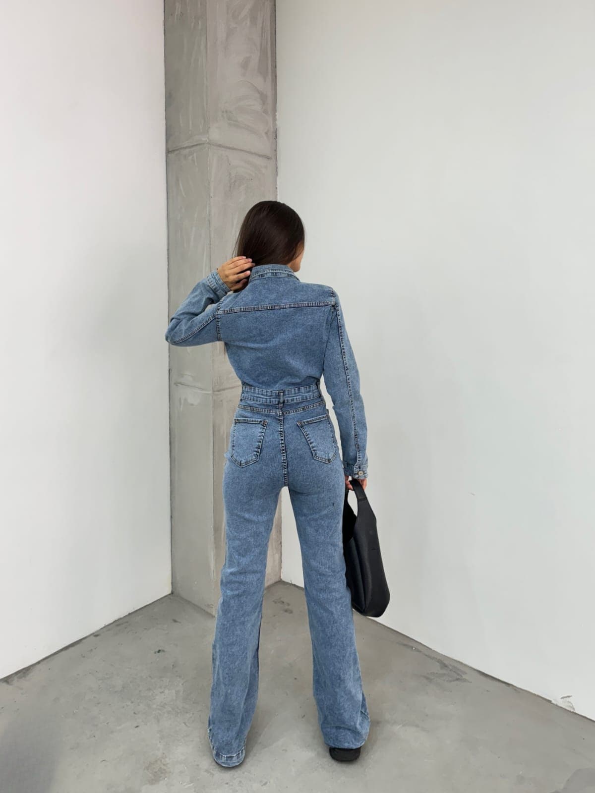 Vovikon KN Taş Yıkama İspanyol Paça Ceketli Tulum Vovikon KN Taş Yıkama İspanyol Paça Ceketli Tulum