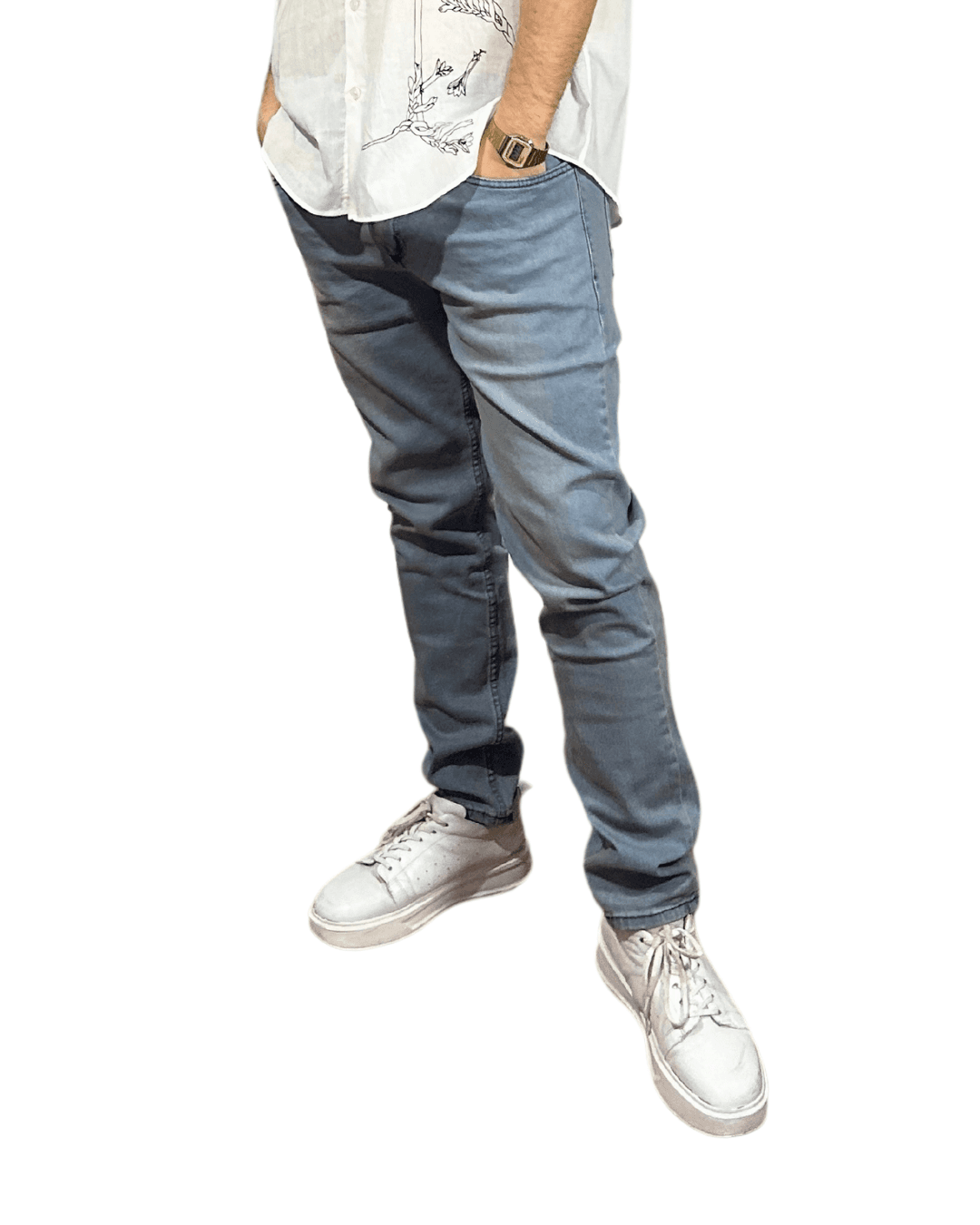 D'Vision Buz Mavi Tint Slim Fit Erkek Jean G-5220