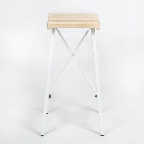 Beyaz Bar Sandalyesi Bar Taburesi 5072