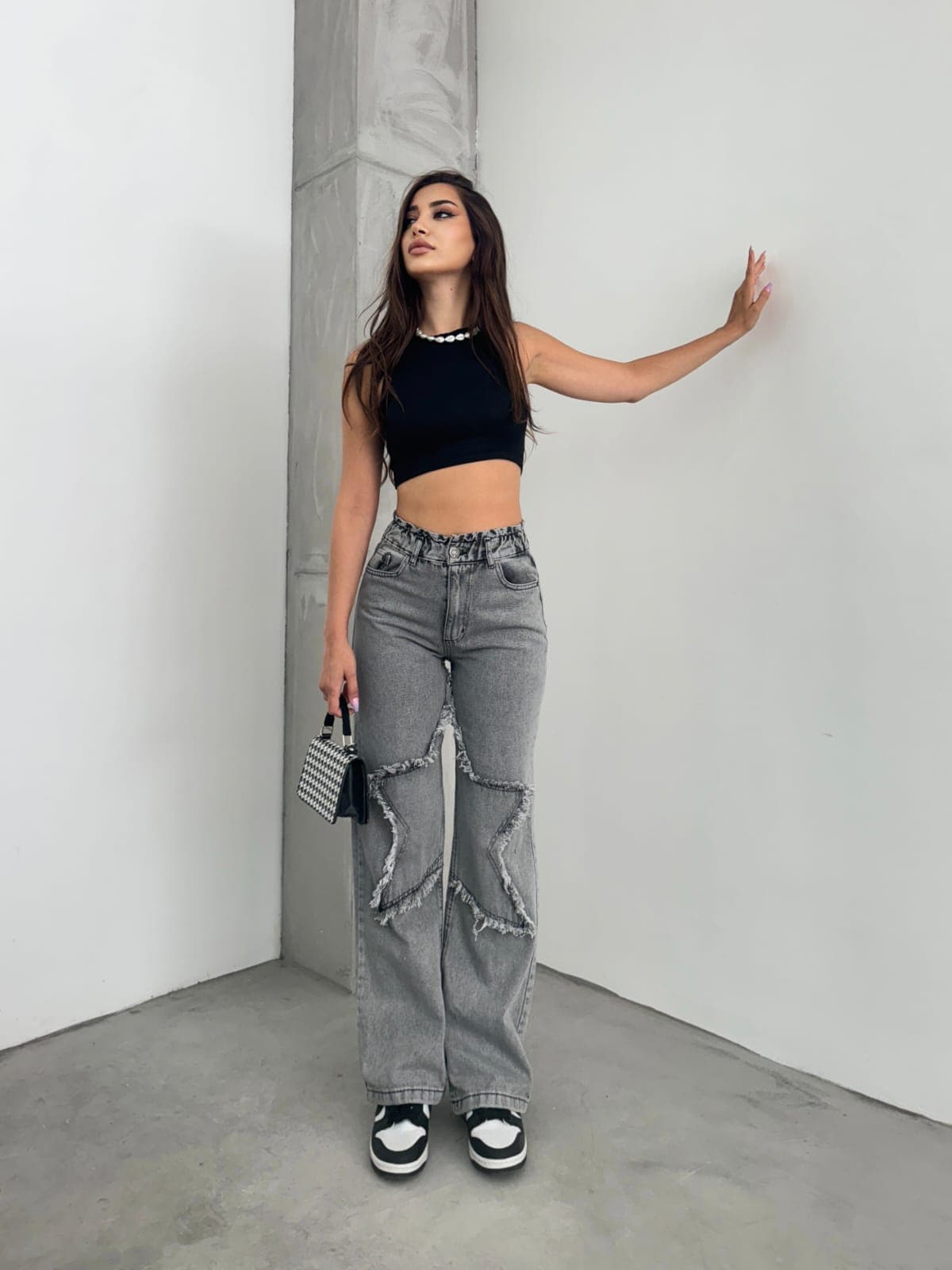 Vovikon KN Kar Siyah Bacak Yıldız Boyfriend Bol Paça Jean Vovikon KN Kar Siyah Bacak Yıldız Boyfriend Bol Paça Jean - Görsel 3