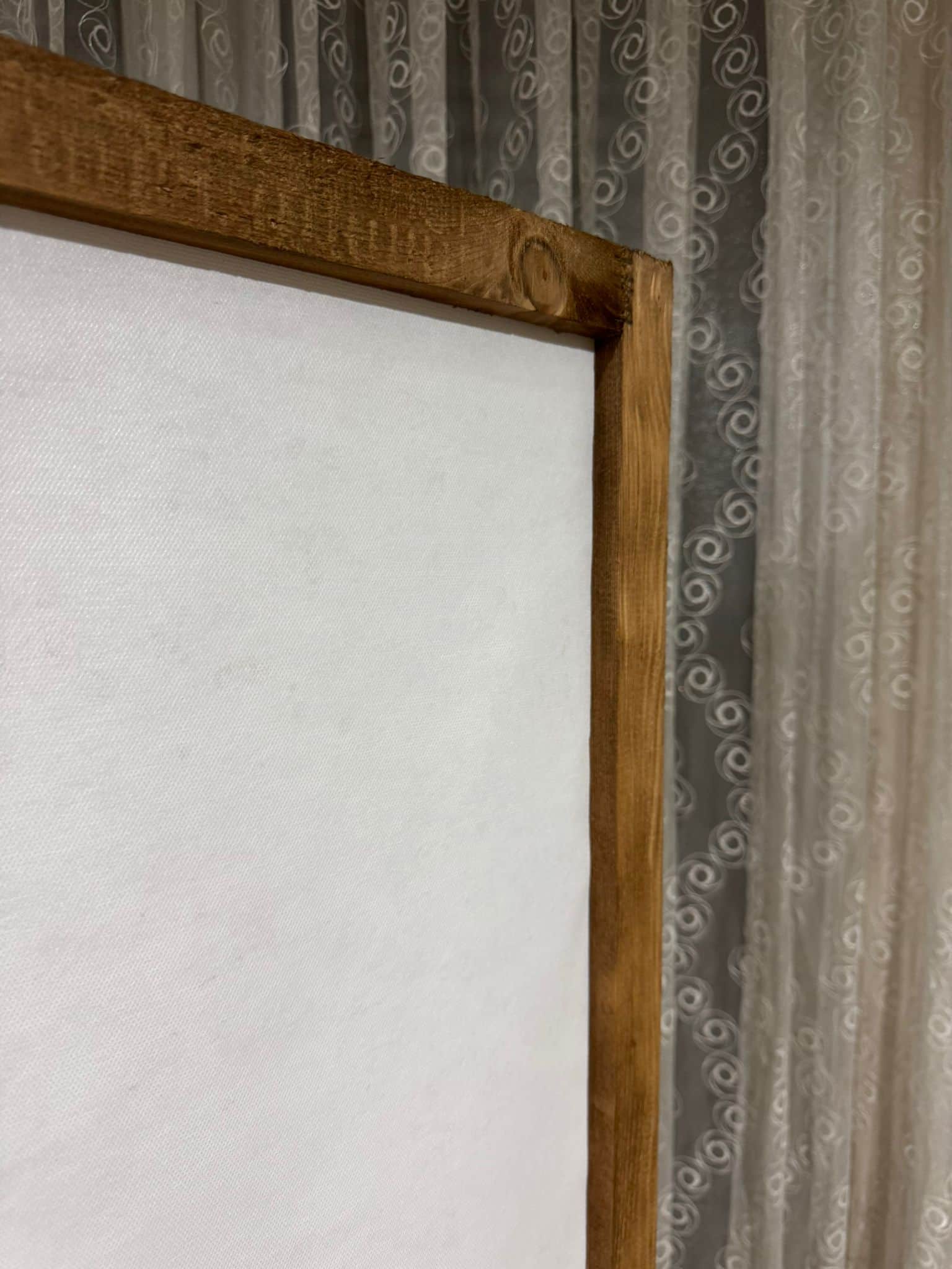 Ahşap Kumaş Katlanır 4 Kanat Paravan Oda Bölme Seperatör 200x160