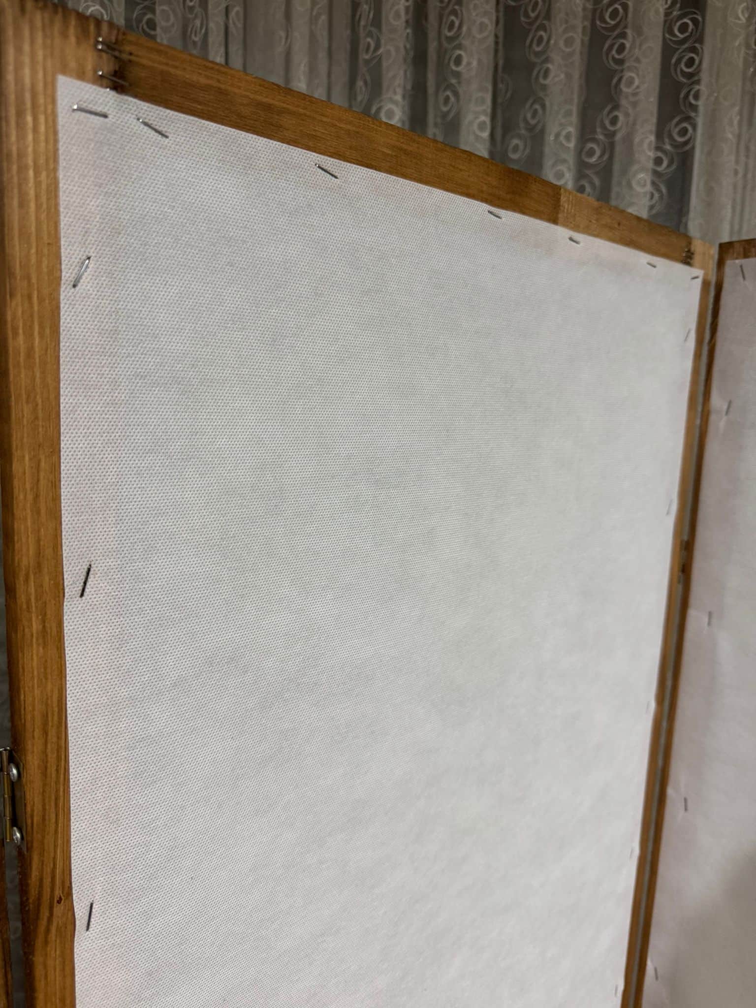 Ahşap Kumaş Katlanır 4 Kanat Paravan Oda Bölme Seperatör 200x160