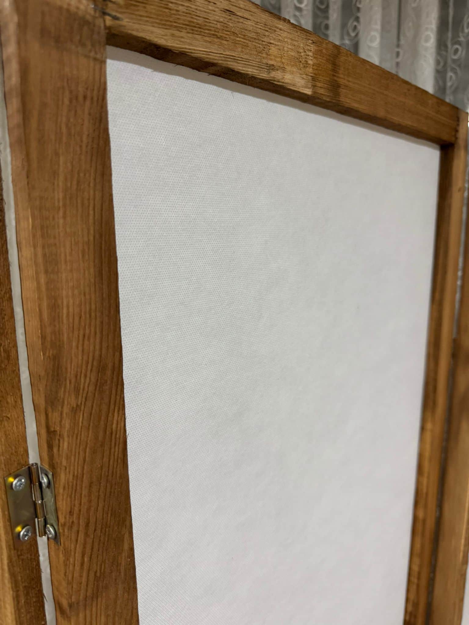 Ahşap Kumaş Katlanır 4 Kanat Paravan Oda Bölme Seperatör 200x160