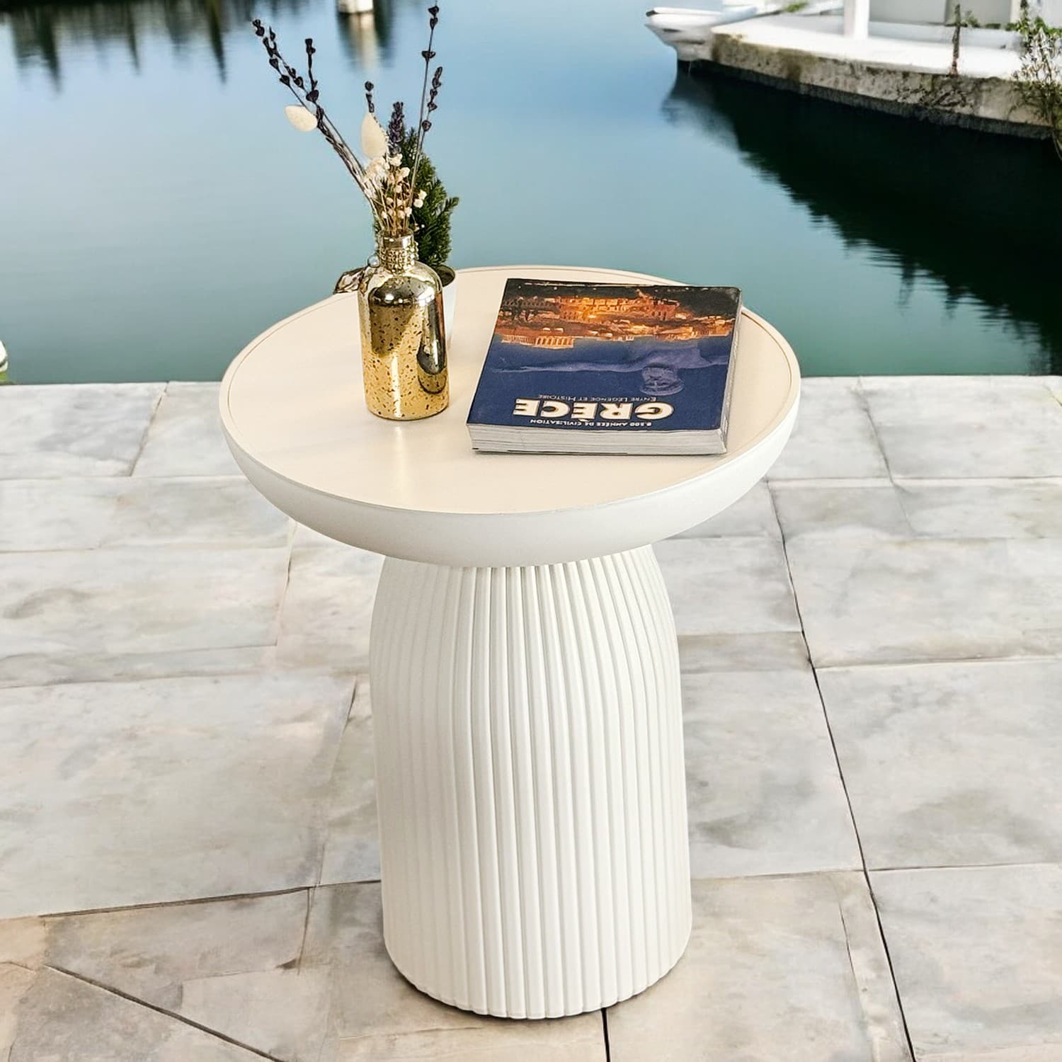 Beyaz Mantar Sehpa Yan Sehpa Kahve Sehpası Beyaz Mantar Sehpa Yan Sehpa Kahve Sehpası - Görsel 1