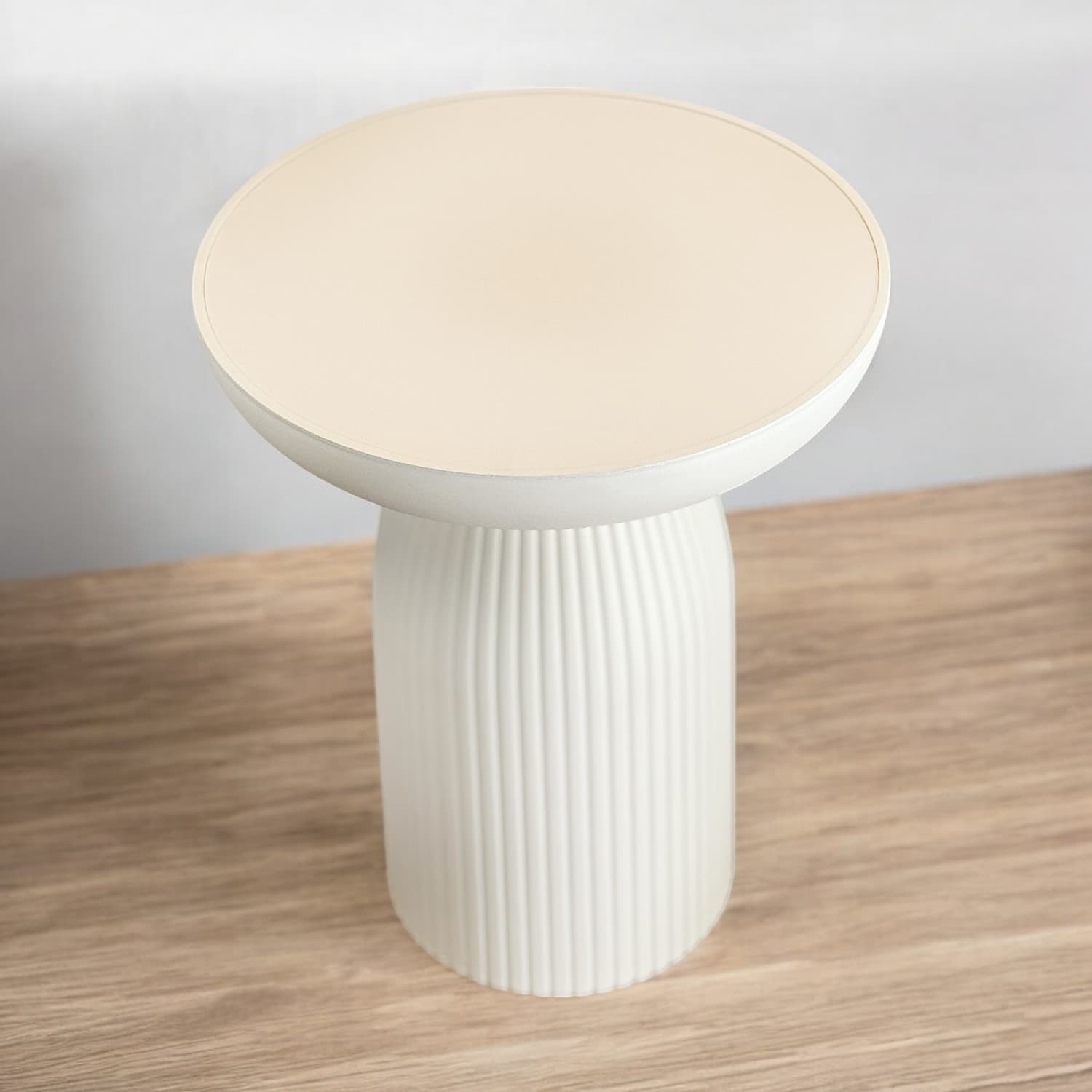 Beyaz Mantar Sehpa Yan Sehpa Kahve Sehpası Beyaz Mantar Sehpa Yan Sehpa Kahve Sehpası - Görsel 3