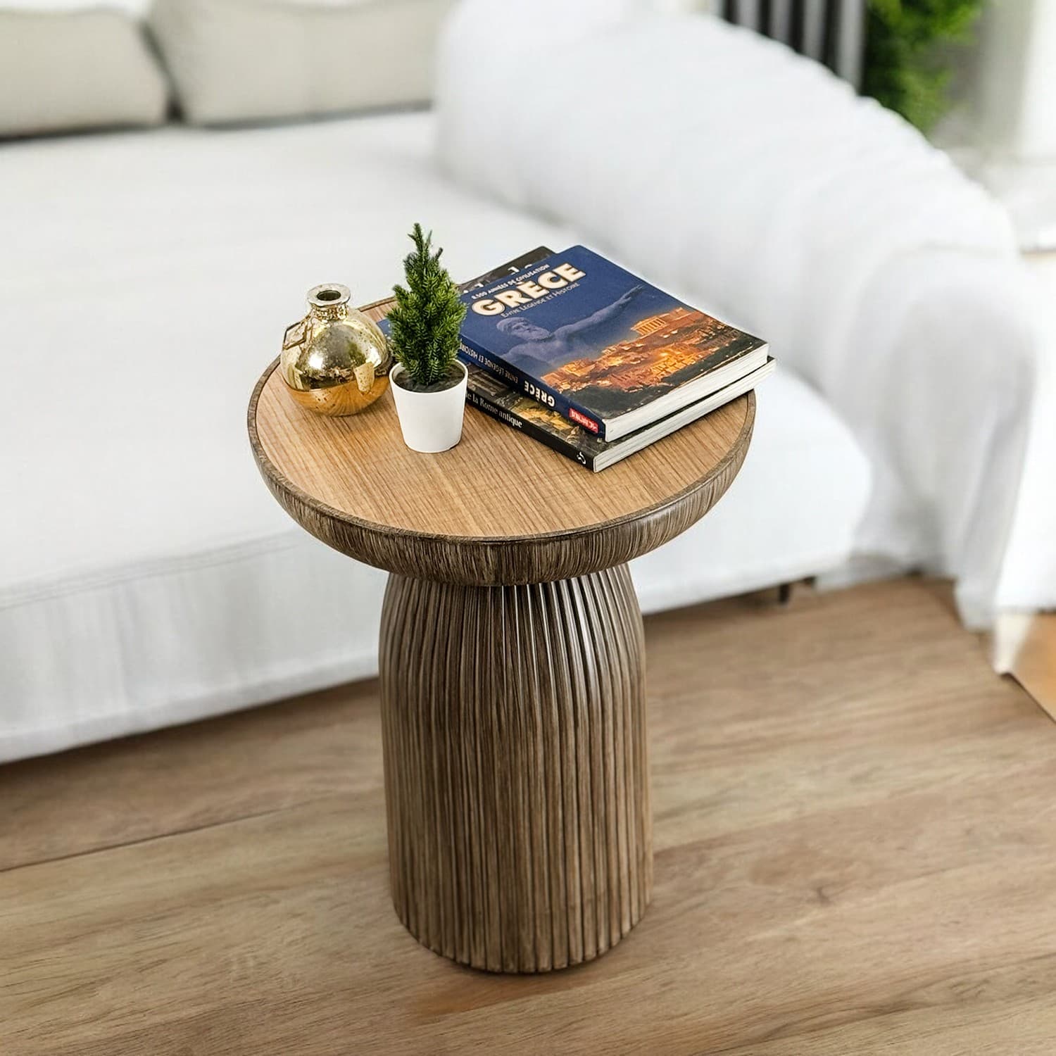 Ceviz Mantar Sehpa Yan Sehpa Kahve Sehpası Ceviz Mantar Sehpa Yan Sehpa Kahve Sehpası - Görsel 1