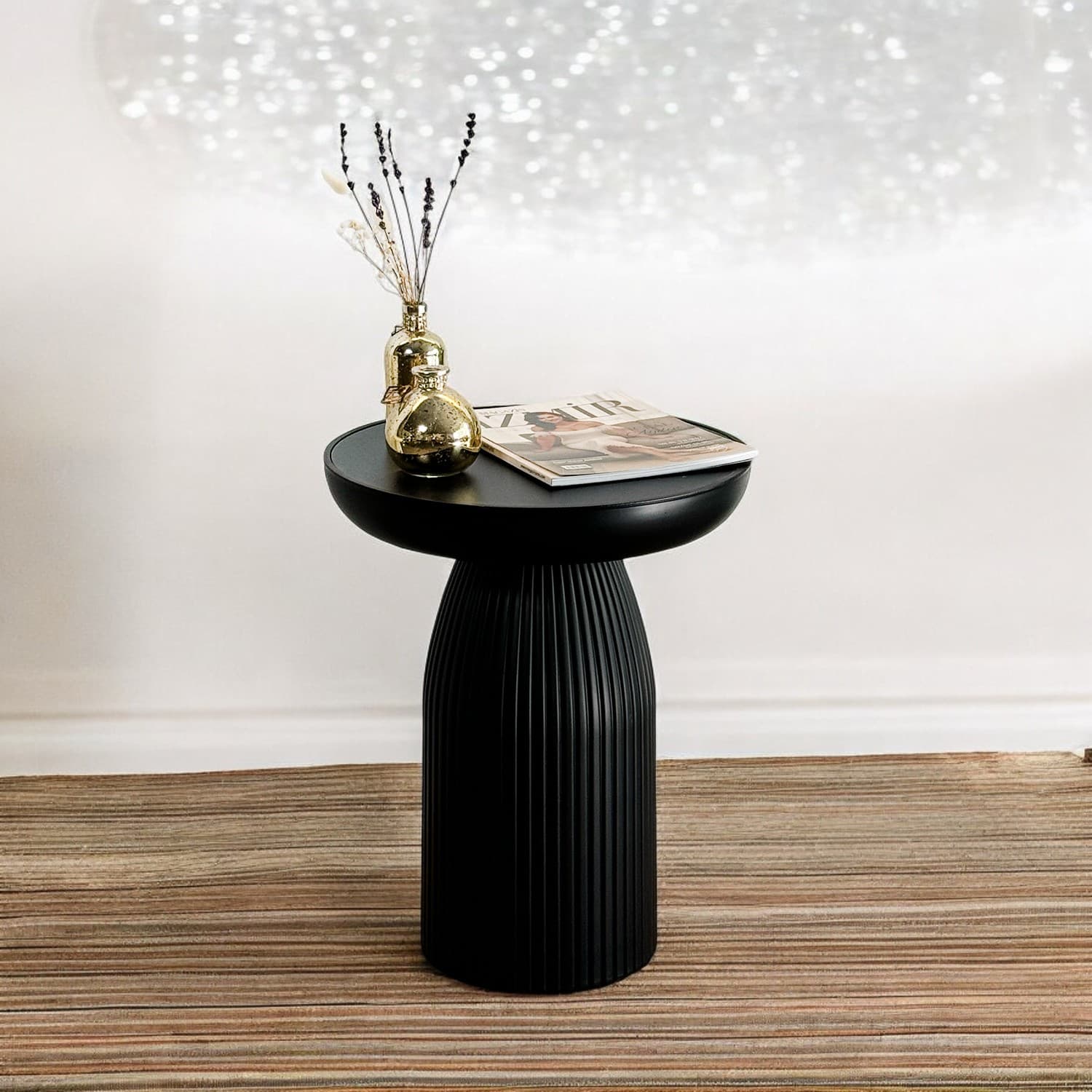 Siyah Mantar Sehpa Yan Sehpa Kahve Sehpası Siyah Mantar Sehpa Yan Sehpa Kahve Sehpası - Görsel 2