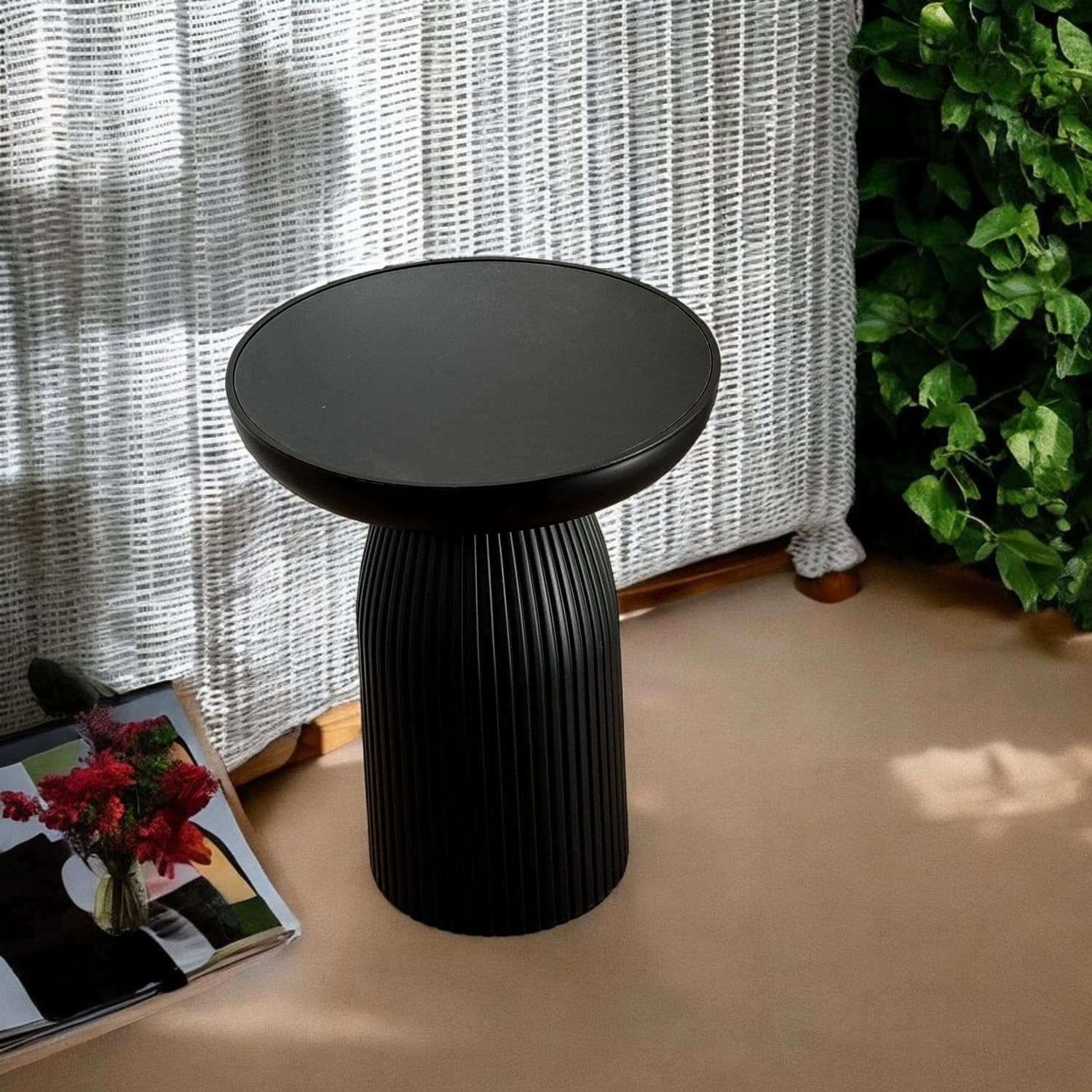 Siyah Mantar Sehpa Yan Sehpa Kahve Sehpası Siyah Mantar Sehpa Yan Sehpa Kahve Sehpası - Görsel 3