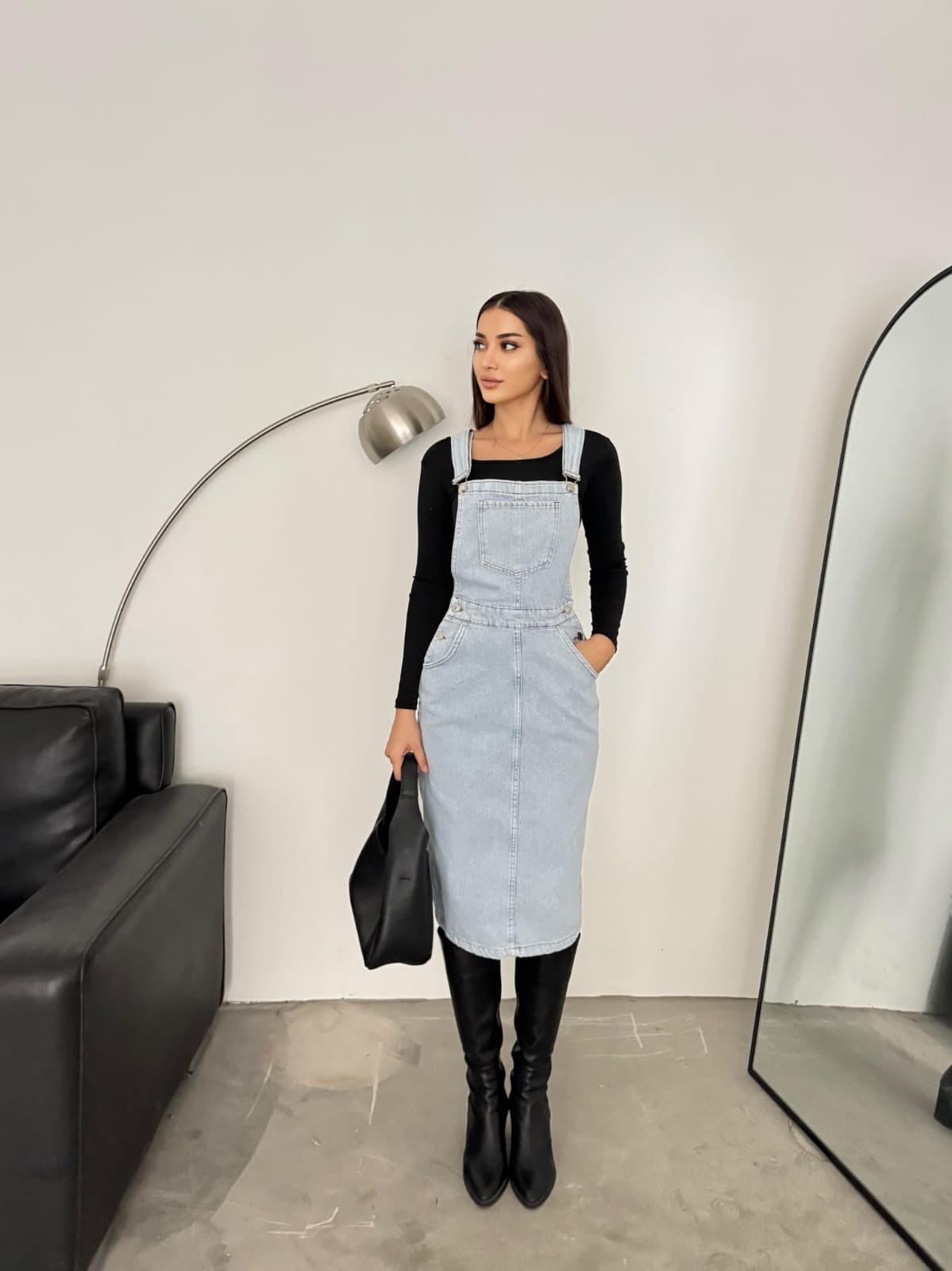 Vovikon KN Taş Yıkama Bahçevan Etekli Tulum Elbise Salopet Vovikon KN Taş Yıkama Bahçevan Etekli Tulum Elbise Salopet