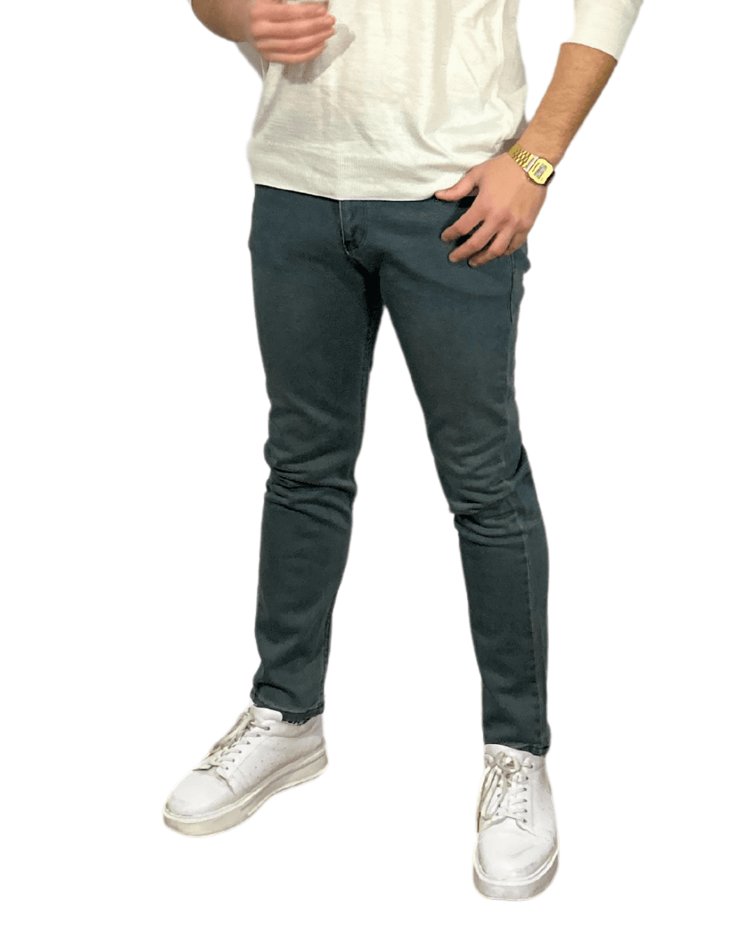 D'Vision Mint Yeşili Slim Fit Armürlü Erkek Jean S-2220 D'Vision Mint Yeşili Slim Fit Armürlü Erkek Jean S-2220 - Görsel 2