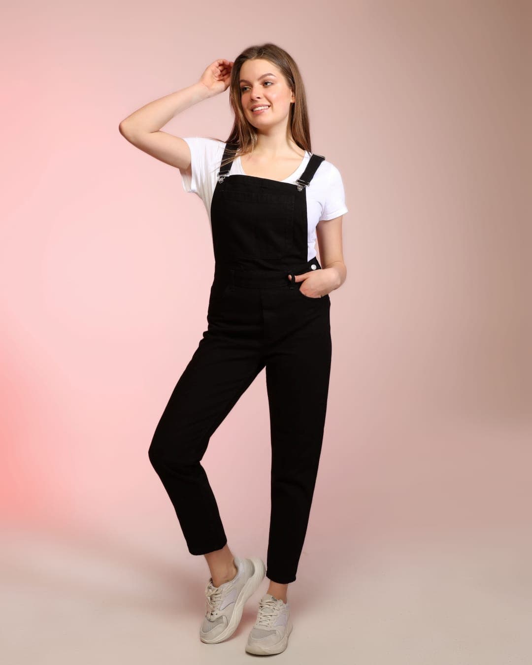 Vovikon Kn Siyah Denim Boyfriend Bahçevan Tulum Vovikon Kn Siyah Denim Boyfriend Bahçevan Tulum