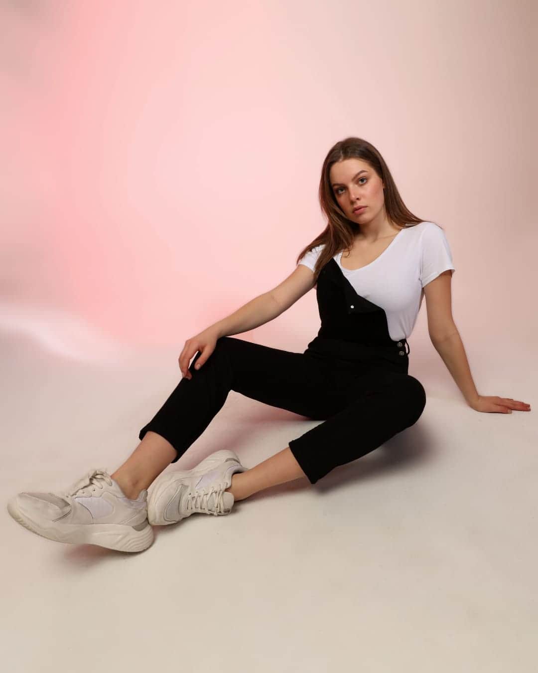 Vovikon Kn Siyah Denim Boyfriend Bahçevan Tulum