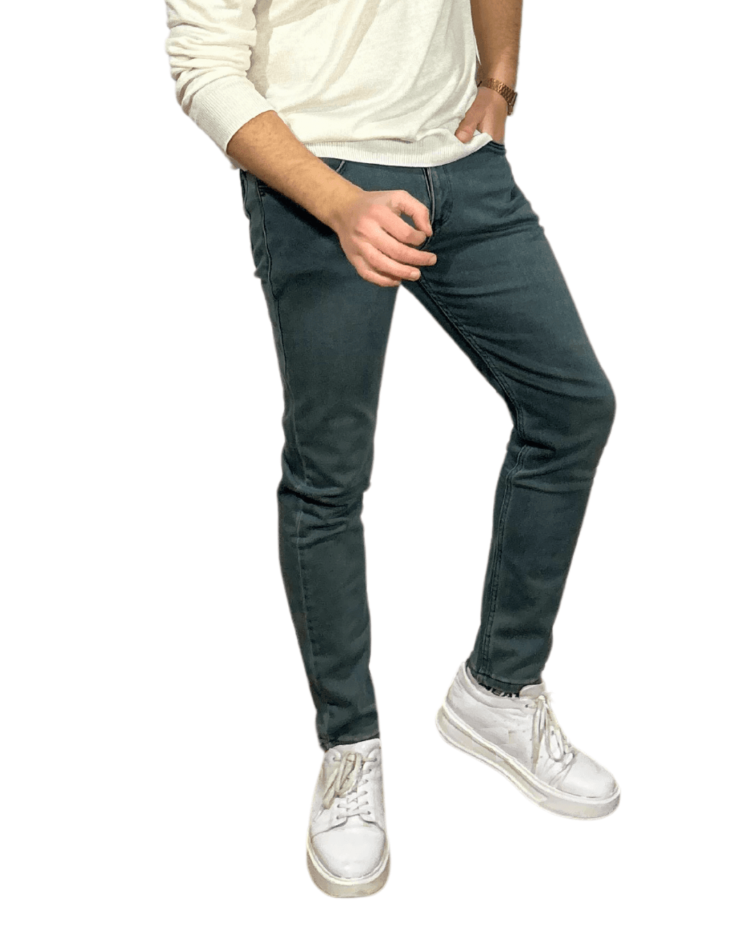 D'Vision Mint Yeşili Slim Fit Armürlü Erkek Jean S-2220 D'Vision Mint Yeşili Slim Fit Armürlü Erkek Jean S-2220 - Görsel 3
