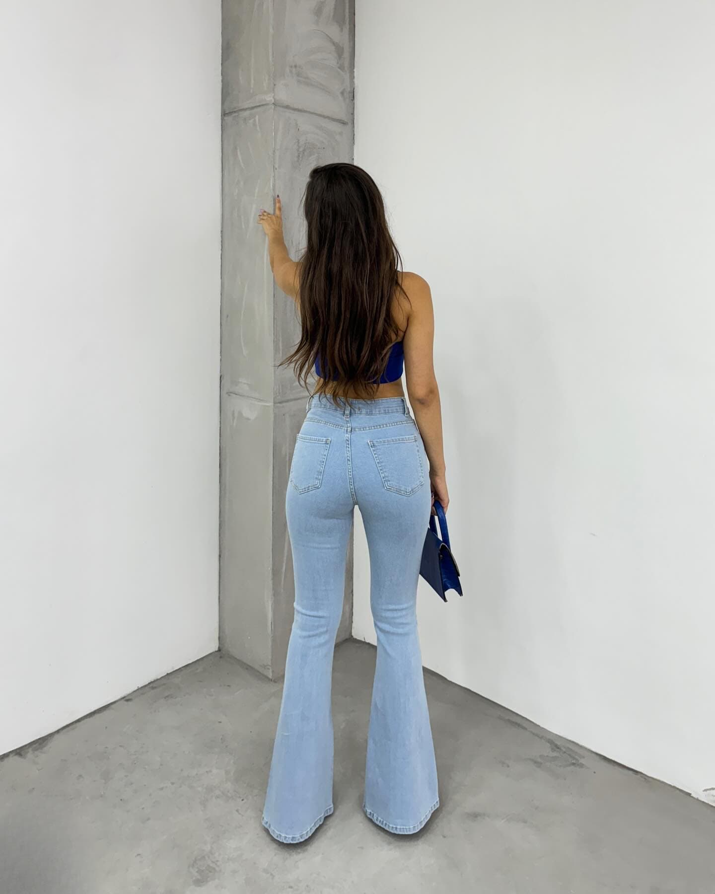 Vovikon Kn Paça Kesik Taş Yıkama İspanyol Paça Kadın Jean Vovikon Kn Paça Kesik Taş Yıkama İspanyol Paça Kadın Jean - Görsel 4