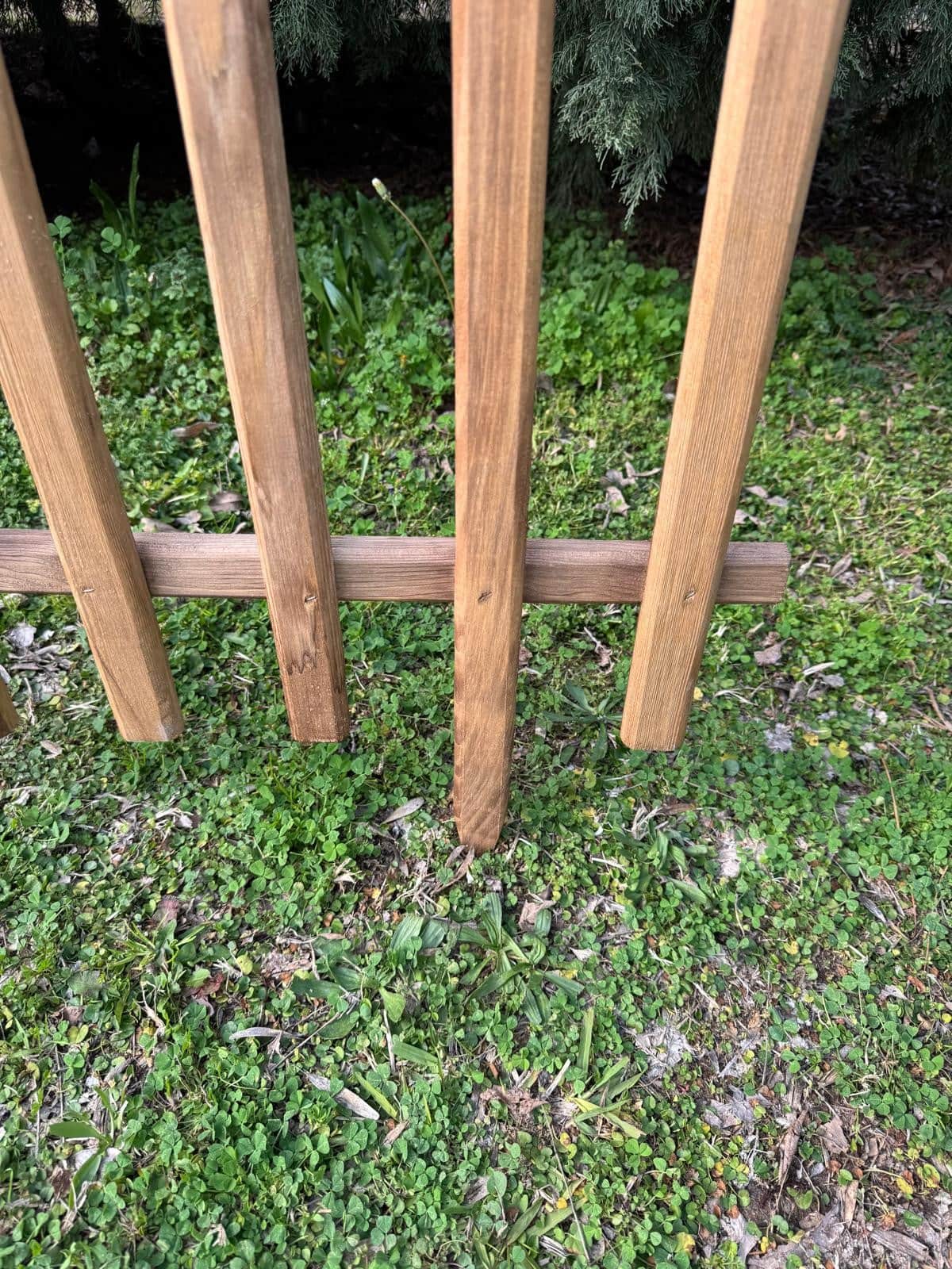 Ahşap Bahçe Çiti 100 cm Dekoratif Çit