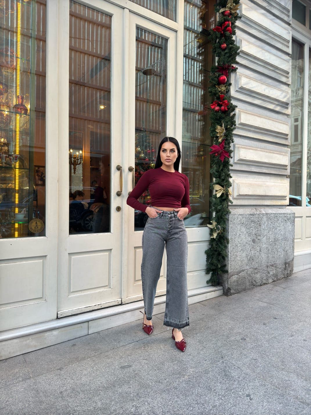 Vovikon Kn Kar Siyah 5 Düğme Paça Püsküllü Bol Paça Jean Vovikon Kn Kar Siyah 5 Düğme Paça Püsküllü Bol Paça Jean - Görsel 4