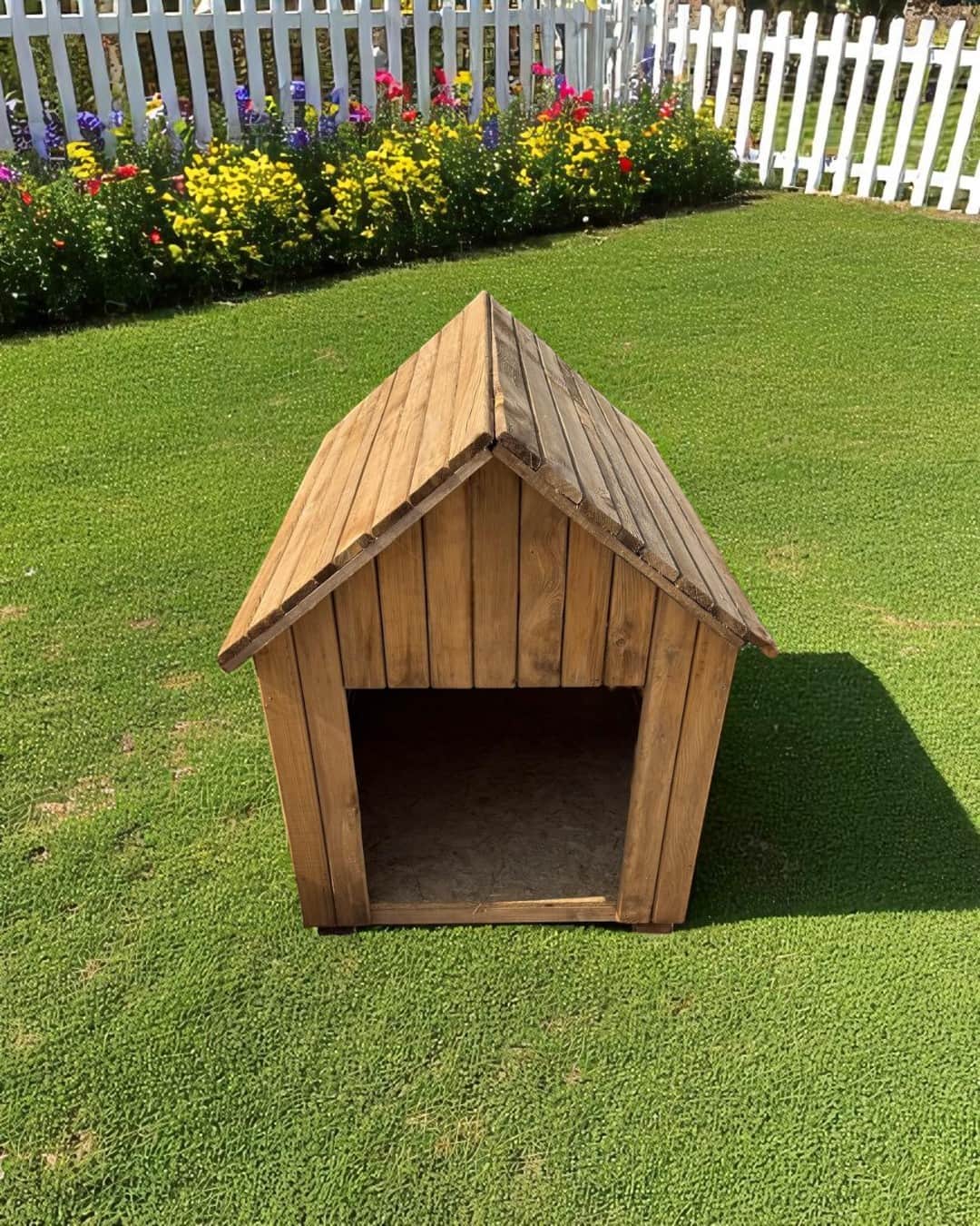 Vovikon Ahşap Köpek Kulübesi Pati Evi Yuvası