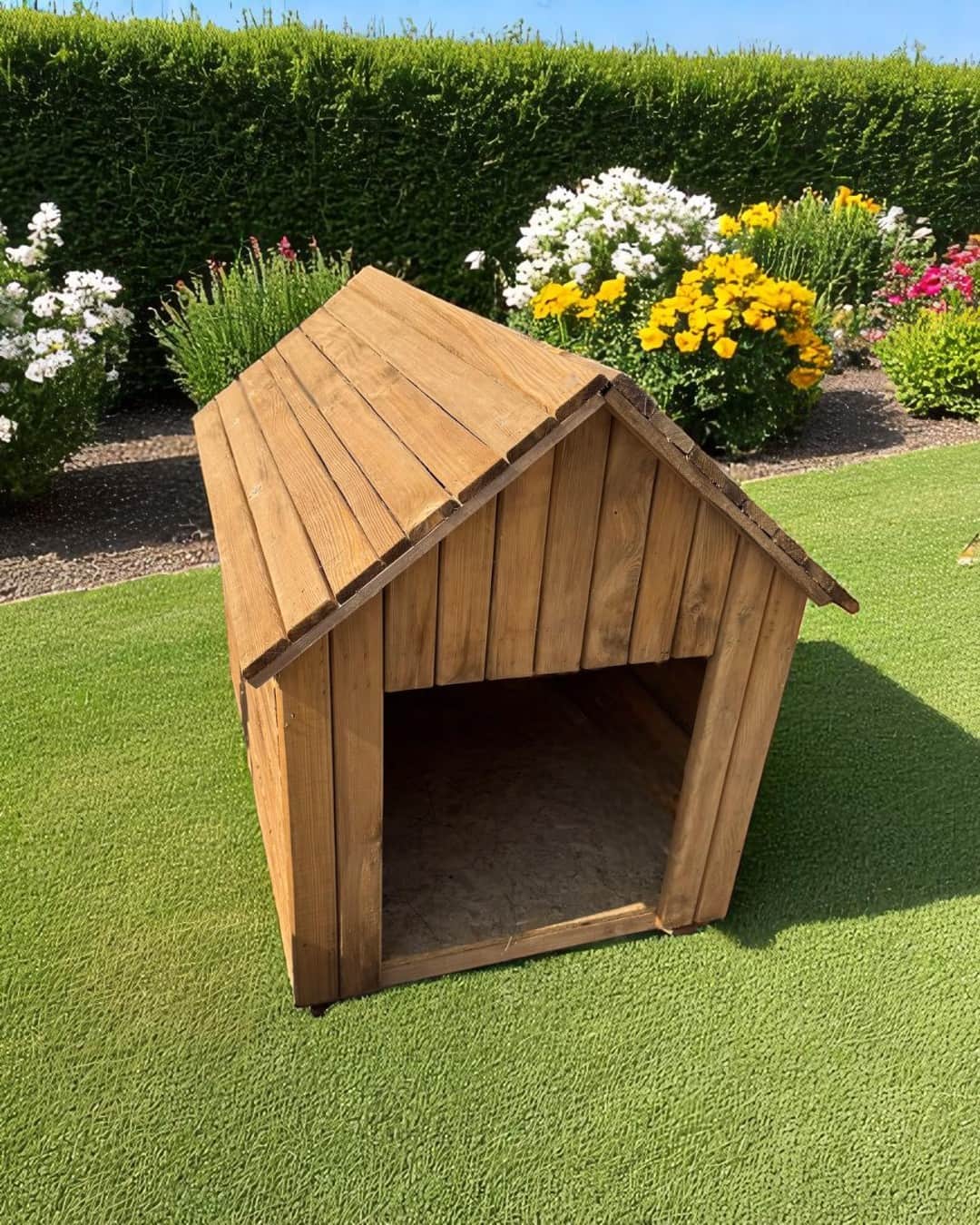 Vovikon Ahşap Köpek Kulübesi Pati Evi Yuvası