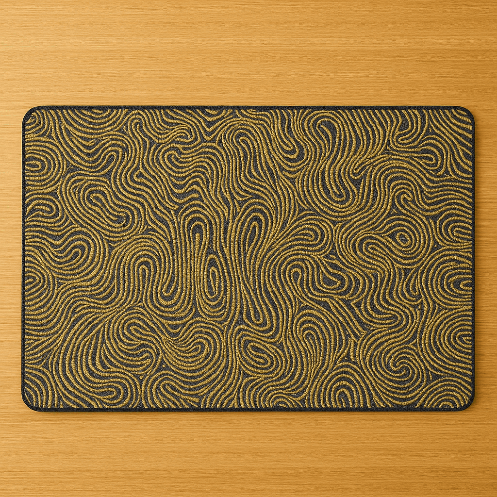 Dikdörtgen 4lü Desenli Amerikan Servis Supla Seti 30x43 CM