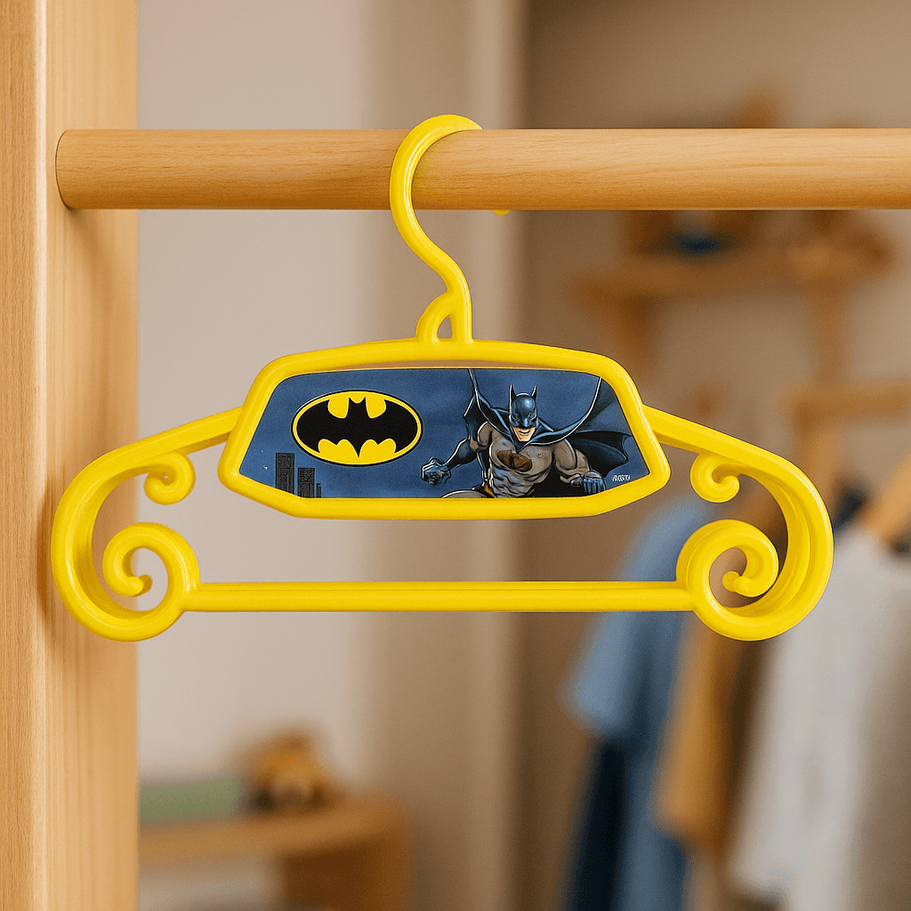 Çizgi Karakterli 4lü Çocuk Elbise Askısı