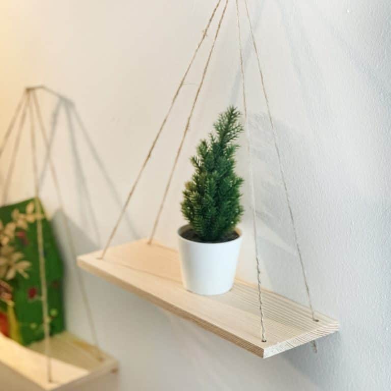 Ahşap 4 Adet Duvar Rafı 5041