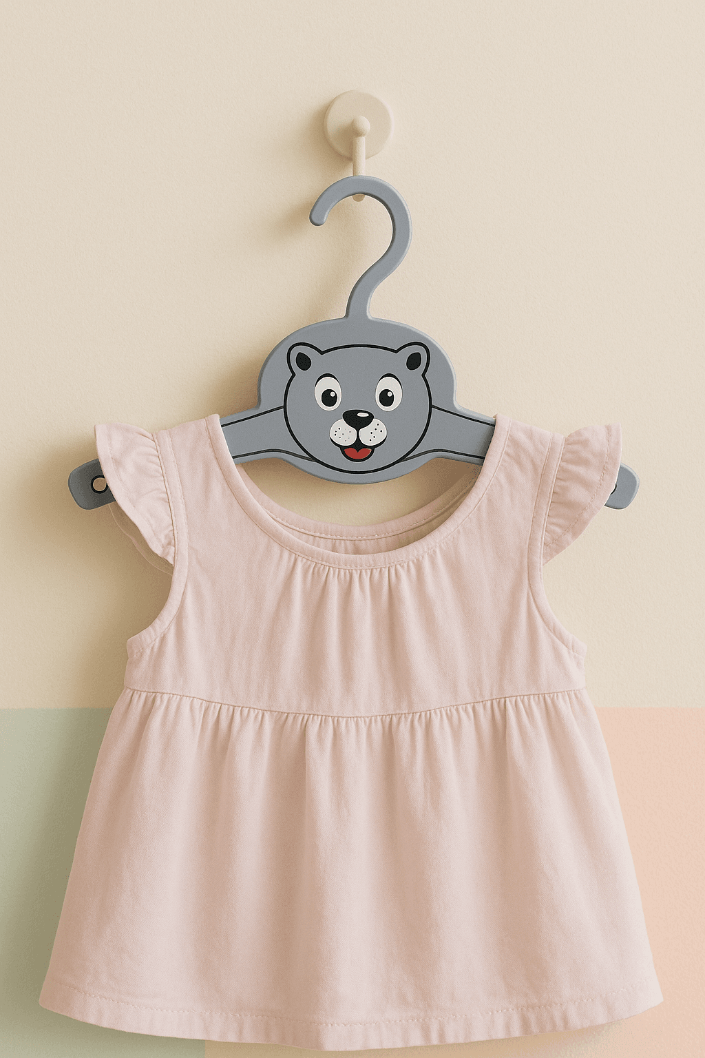 Çocuk Elbise Askısı Ayı Desenli 4lü Çocuk Elbise Askısı Ayı Desenli 4lü - Görsel 2