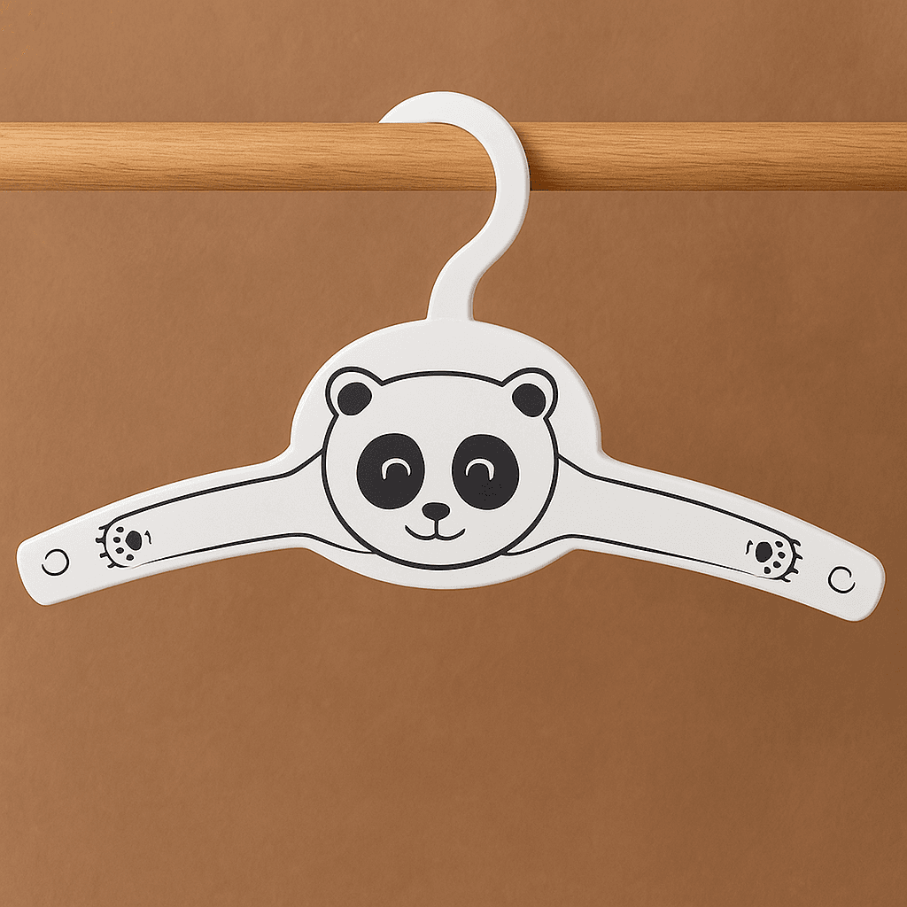 Çocuk Elbise Askısı Panda Desenli 4lü Çocuk Elbise Askısı Panda Desenli 4lü - Görsel 1