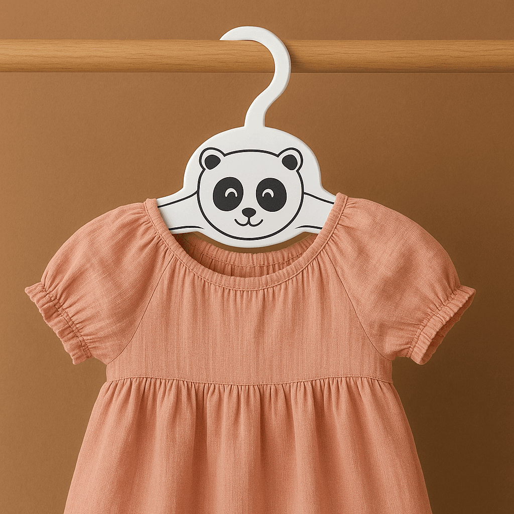 Çocuk Elbise Askısı Panda Desenli 4lü Çocuk Elbise Askısı Panda Desenli 4lü - Görsel 2