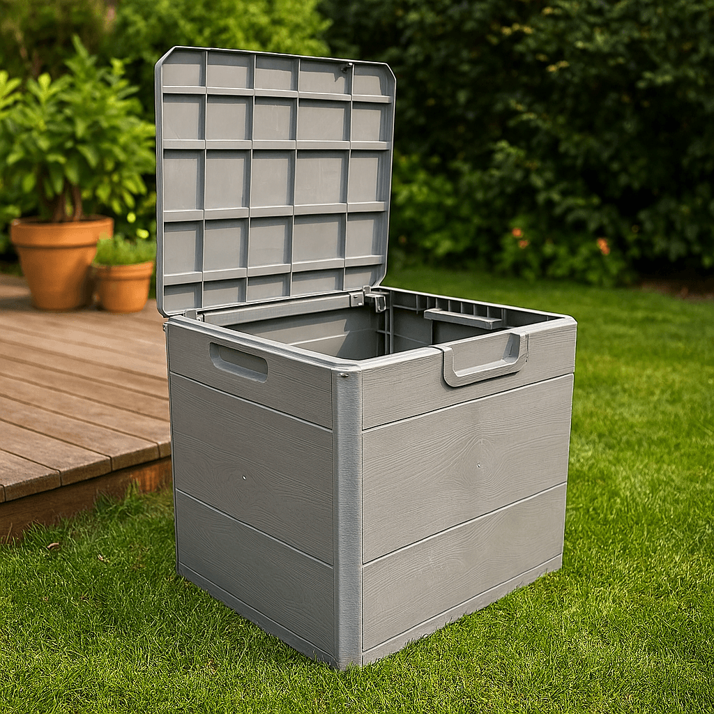 Gri 120 Litre Bahçe Depolama Sandığı Bahçe Balkon Düzenleme Dolabı Gri 120 Litre Bahçe Depolama Sandığı Bahçe Balkon Düzenleme Dolabı