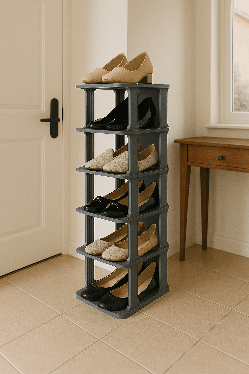 Vovikon Modüler 5 Katlı Ayakkabılık Çok Amaçlı Dolap Vovikon Modüler 5 Katlı Ayakkabılık Çok Amaçlı Dolap - Görsel 3