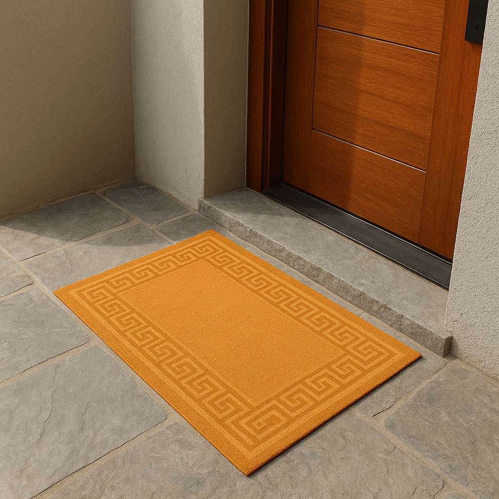 Kaydırmaz Dikdörtgen Hardal Kapı Önü Paspası 40x60 cm