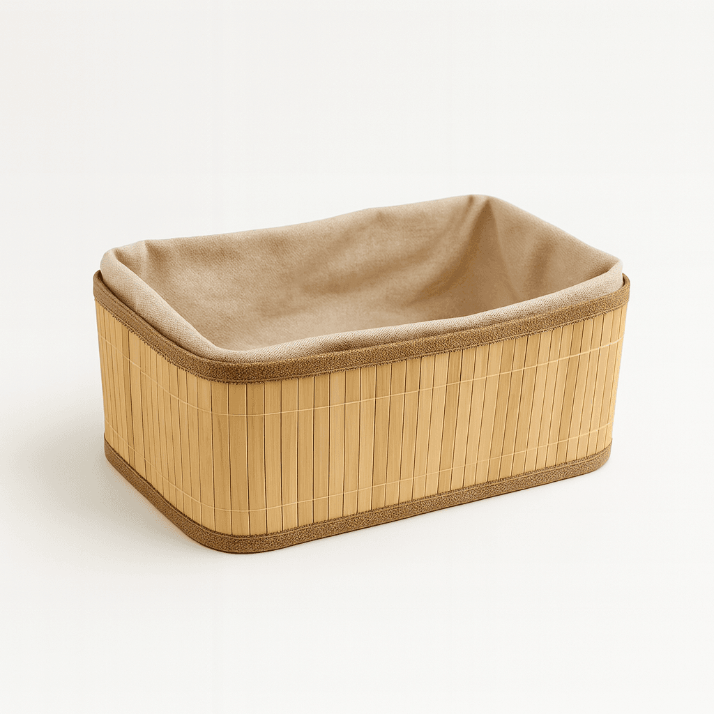 Katlanır Kapaksız Bambu Sepet 33*24*12 cm Katlanır Kapaksız Bambu Sepet 33*24*12 cm - Görsel 2