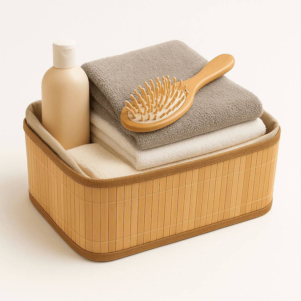 Katlanır Kapaksız Bambu Sepet 33*24*12 cm Katlanır Kapaksız Bambu Sepet 33*24*12 cm - Görsel 3