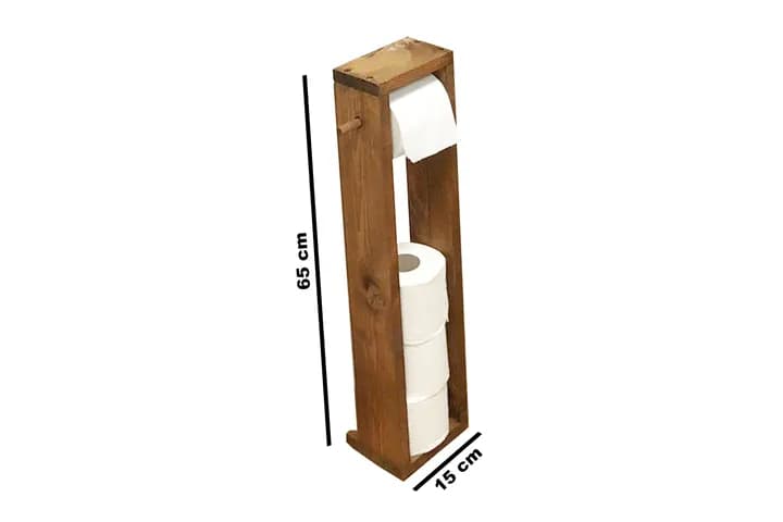 Wc Kağıtlık Tuvalet Kağıtlığı Ahşap Banyo 3008 Wc Kağıtlık Tuvalet Kağıtlığı Ahşap Banyo 3008 - Görsel 1