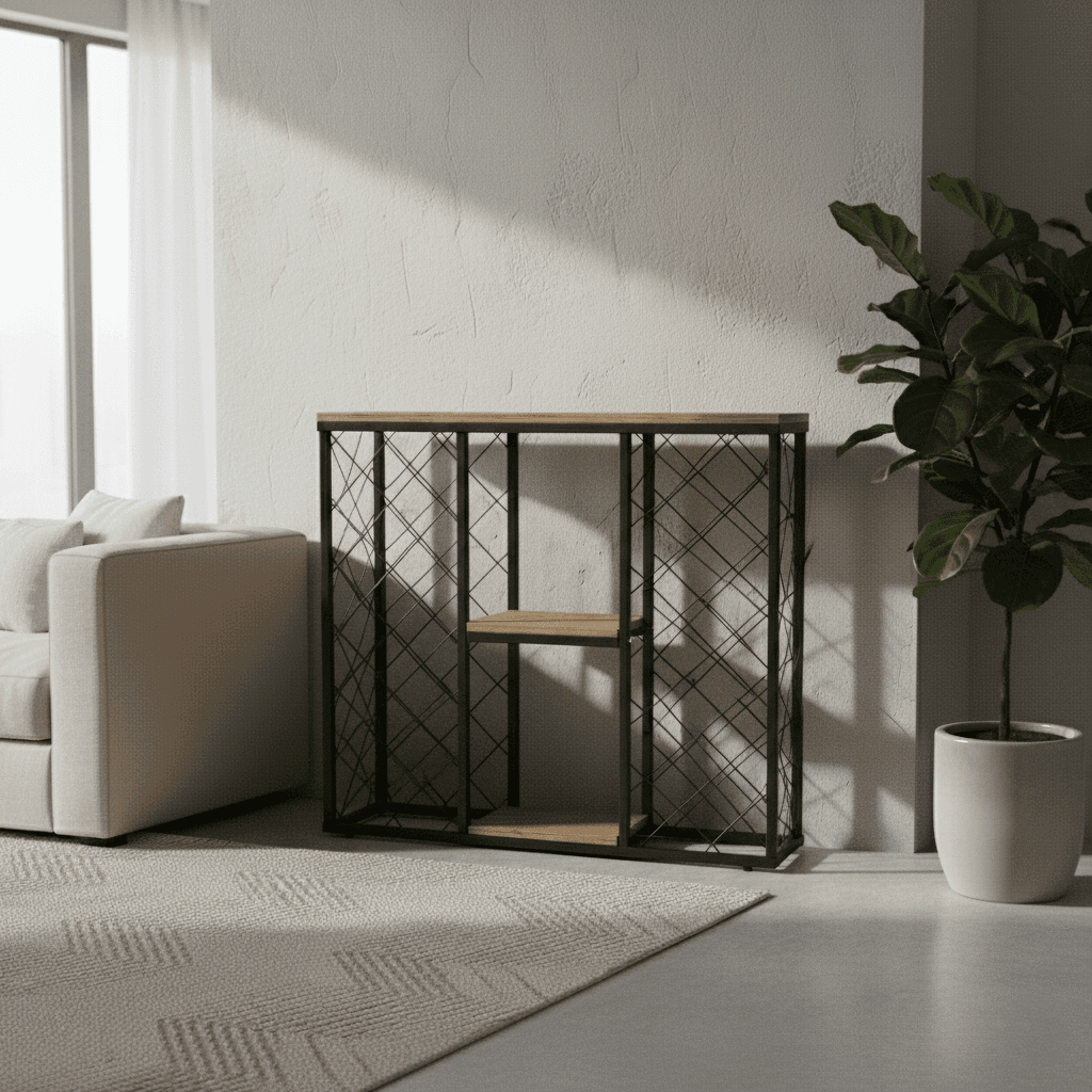 Vovikon Metal Şaraplık Büyük Boy Şarap Viski Standı Vovikon Metal Şaraplık Büyük Boy Şarap Viski Standı - Görsel 1